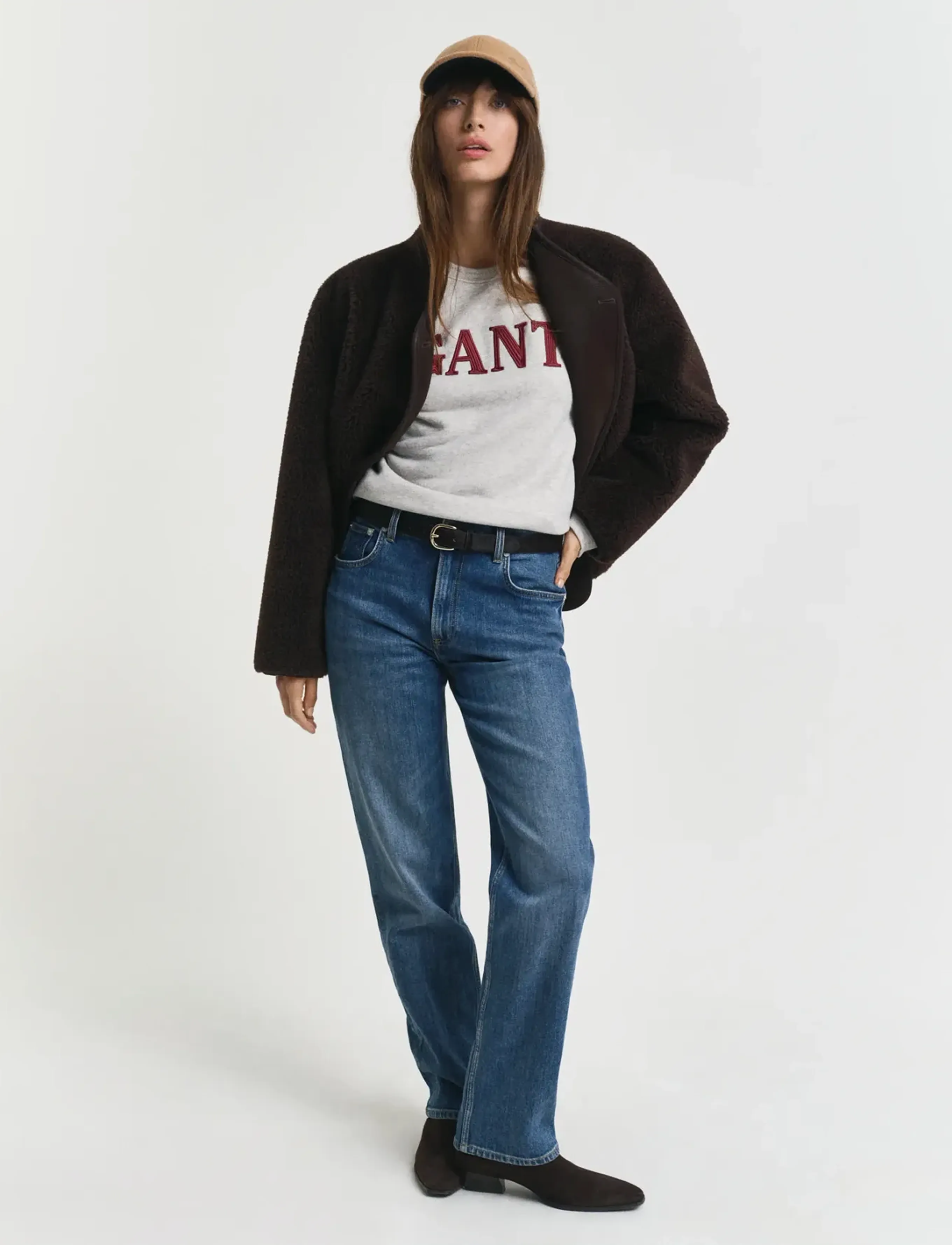 Gant - GRAPHIC C-NECK SWEAT - sweatshirts & hættetrøjer - light grey melange - 2