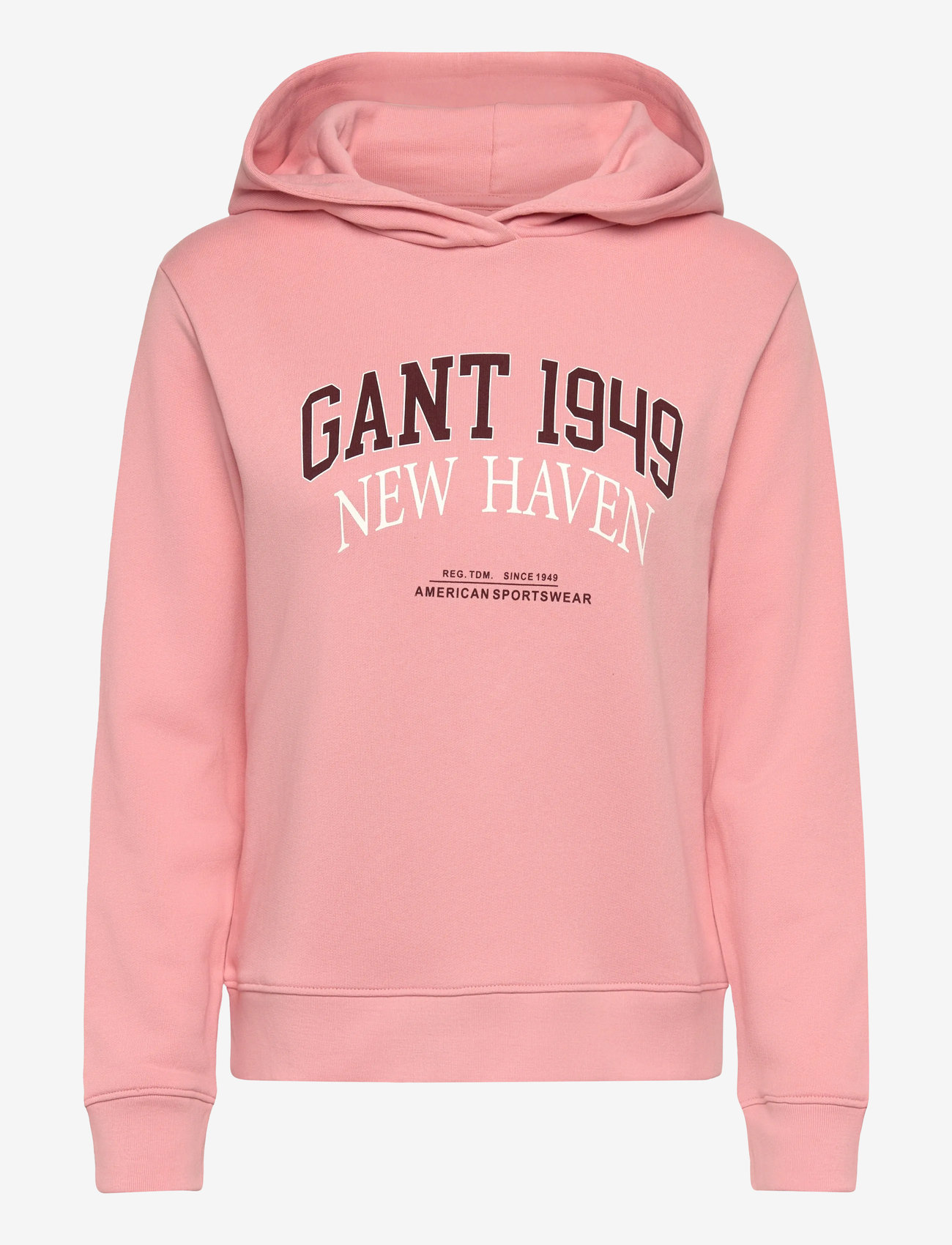 GANT - REG ARCH PRINT HOODIE - hættetrøjer - summer rose - 0