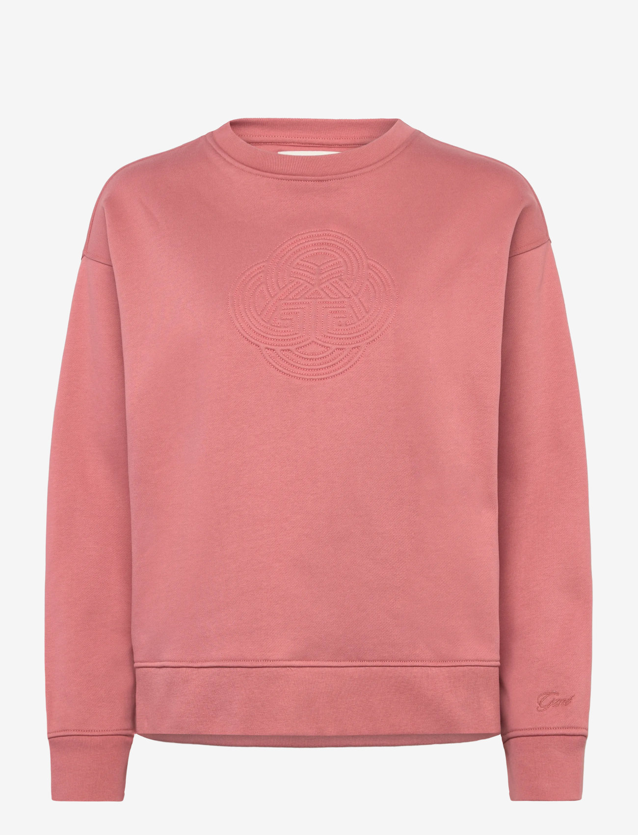 GANT - RAISED GRAPHIC C-NECK SWEAT - modetrender - faded brick - 0