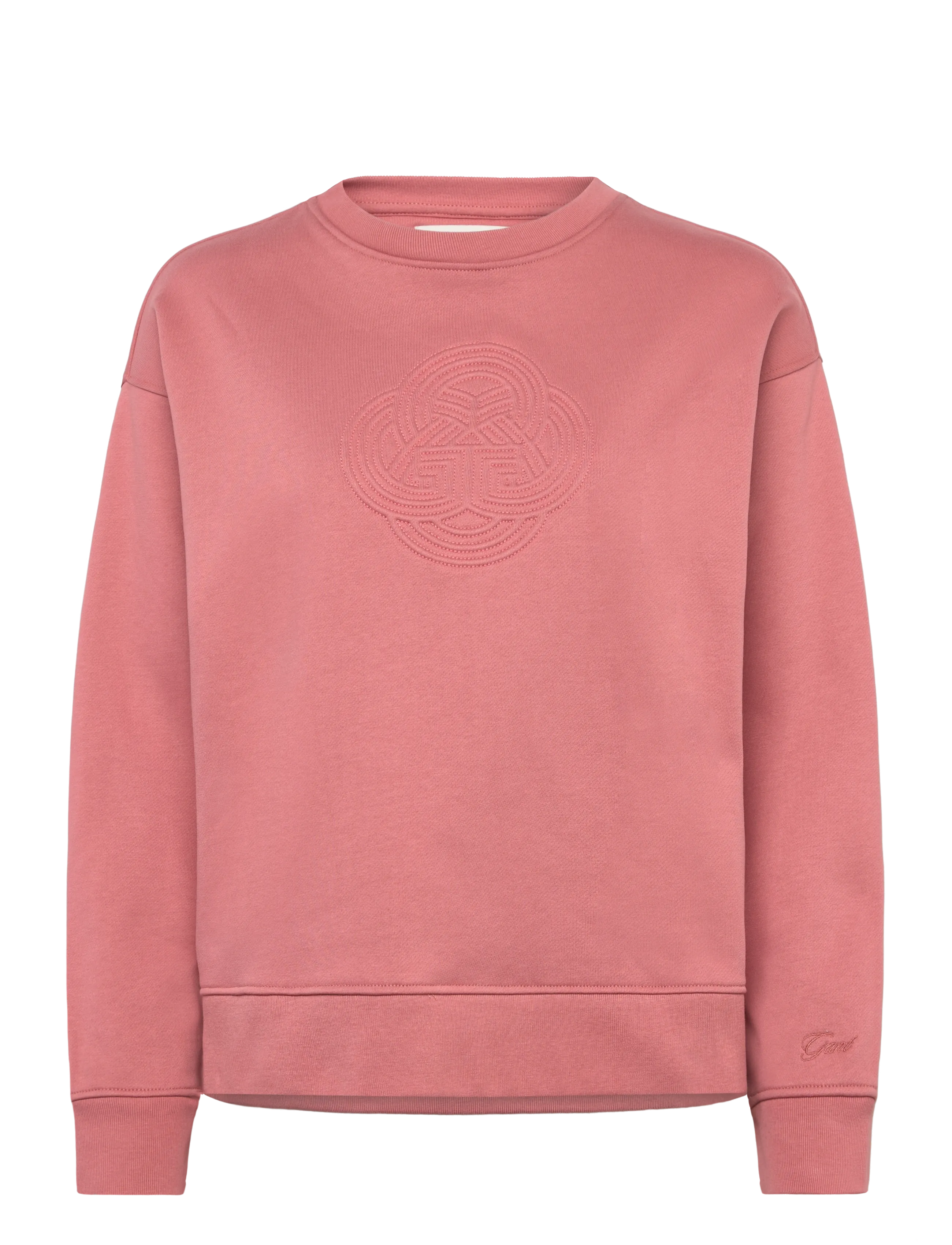 Gant RAISED GRAPHIC C-NECK SWEAT - Puhkerõivad - FADED BRICK / pink/rose