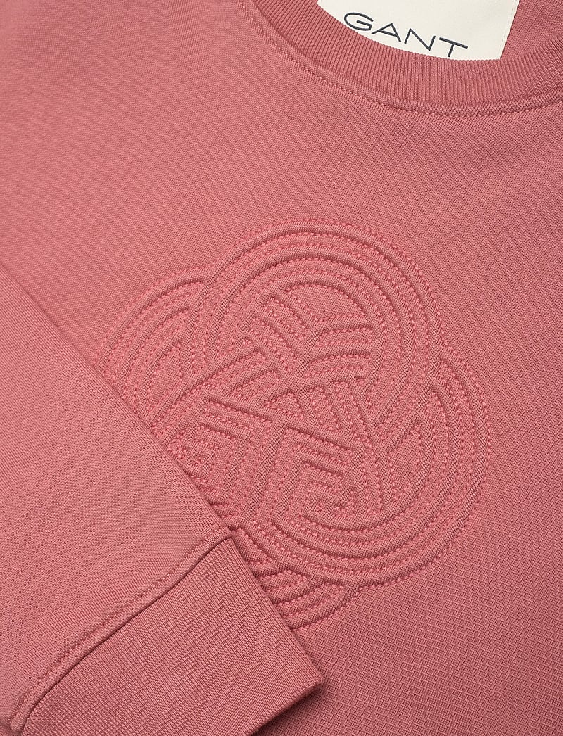 GANT - RAISED GRAPHIC C-NECK SWEAT - modetrender - faded brick - 2