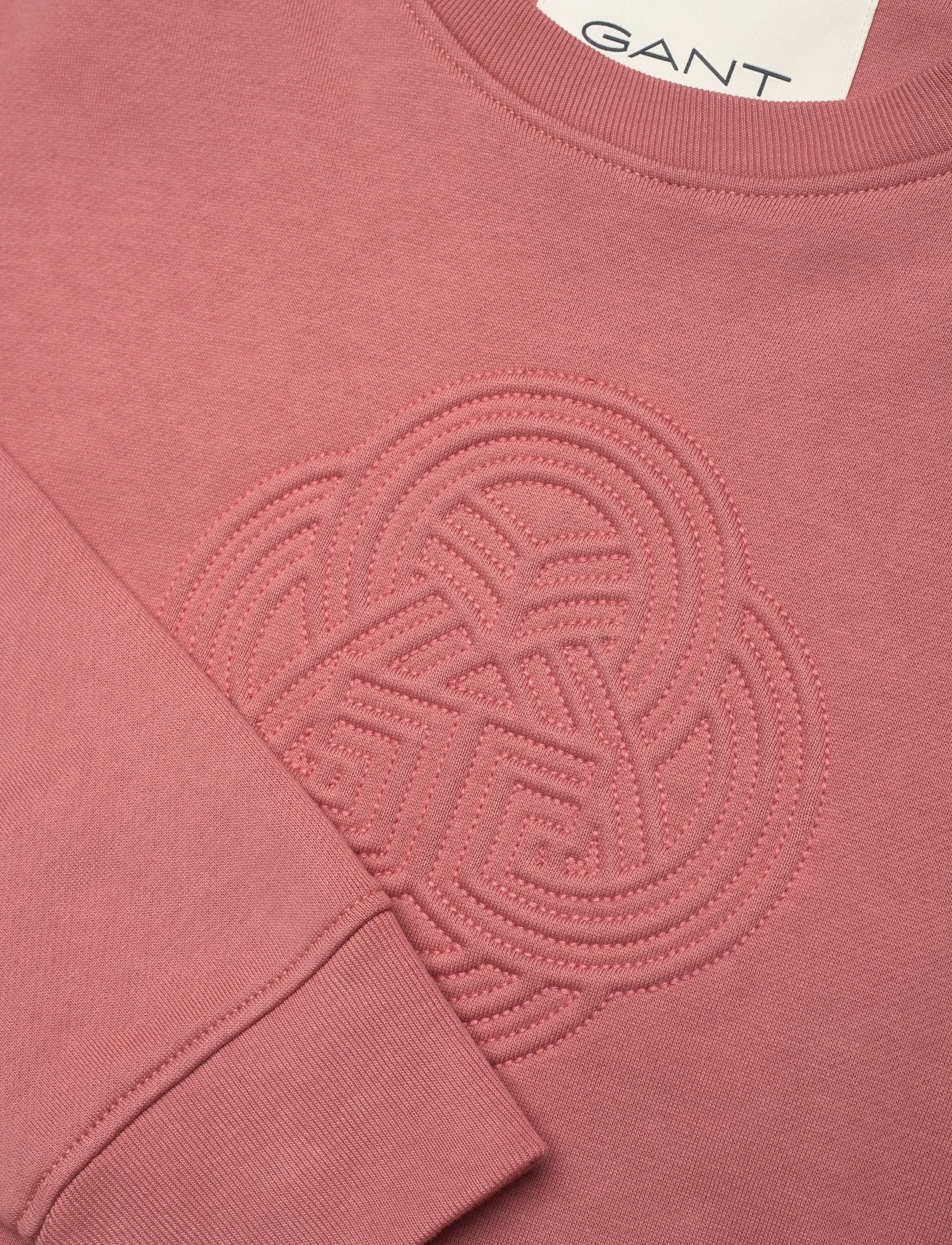 Gant - RAISED GRAPHIC C-NECK SWEAT - mode trends - faded brick - 2