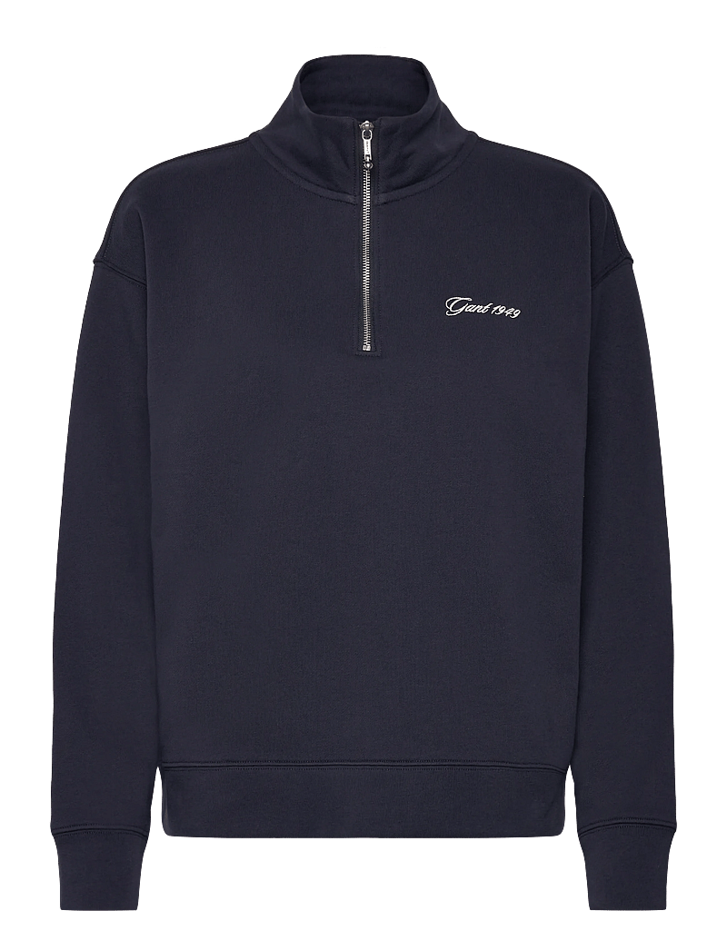 GANT - SCRIPT HALF ZIP SWEAT - modetrender - evening blue - 0