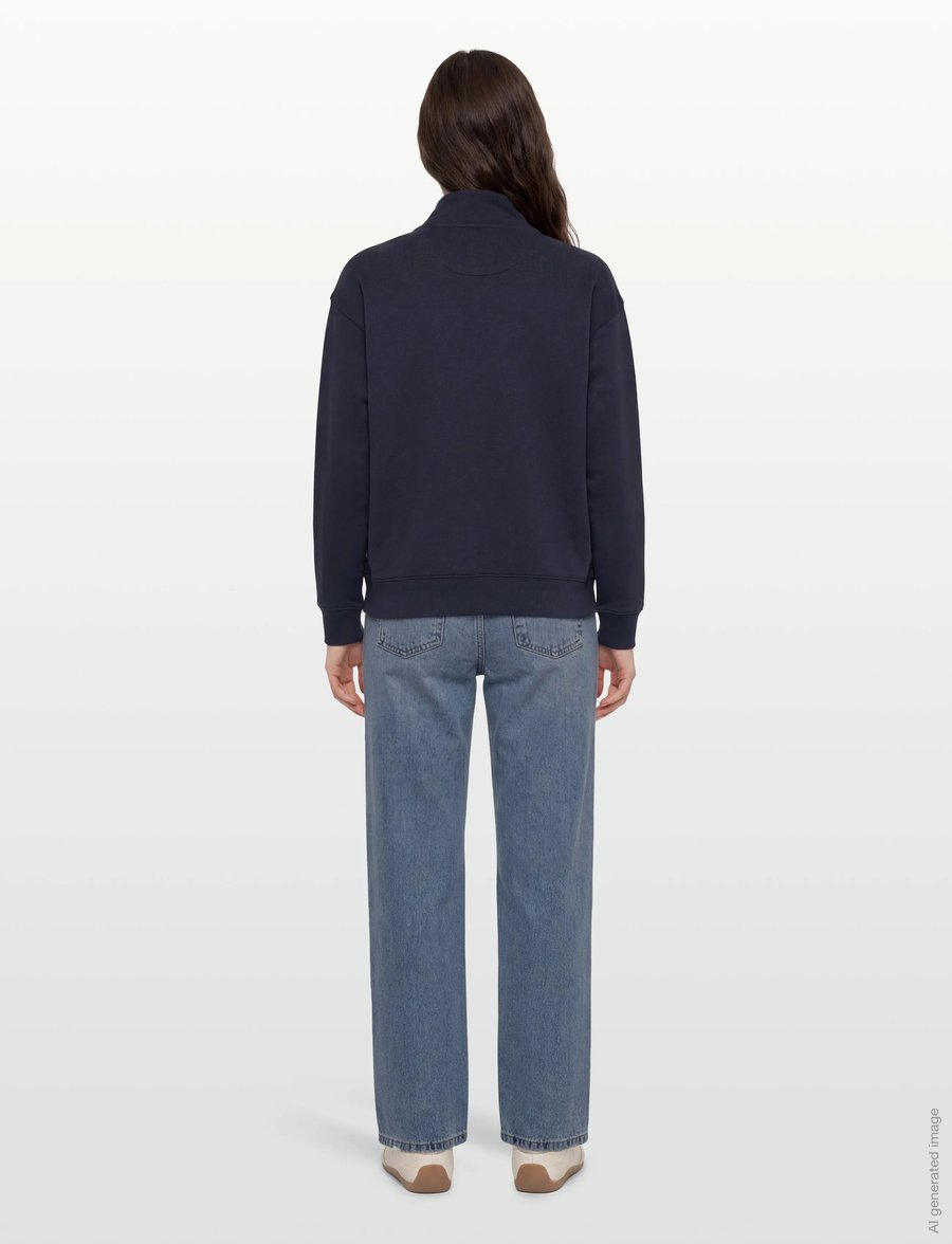 Gant - SCRIPT HALF ZIP SWEAT - mode trends - evening blue - 4