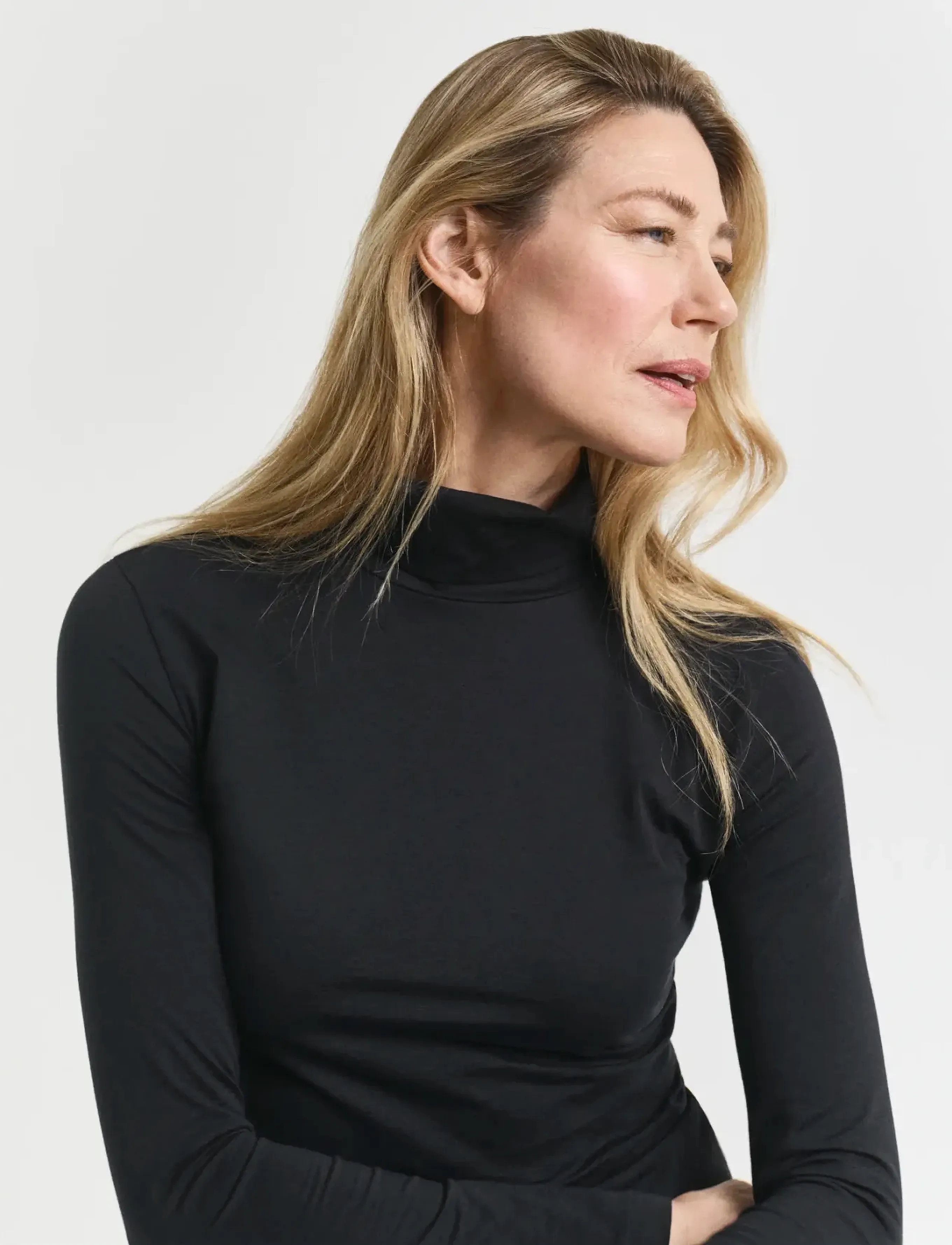 Gant - LIGHT COTTON LS TURTLENECK - rollkragenpullover - black - 3