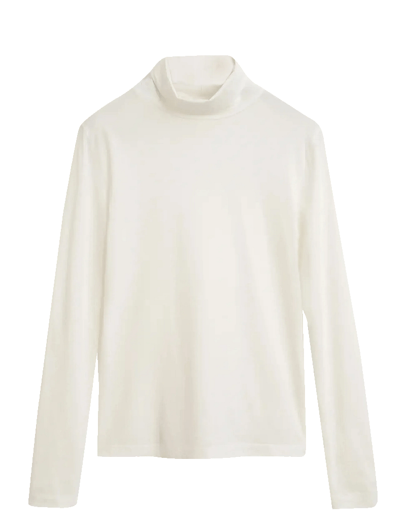 GANT - LIGHT COTTON LS TURTLENECK - rollkragenpullover - eggshell - 1