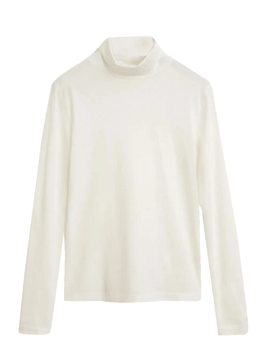 Gant - LIGHT COTTON LS TURTLENECK - pooloneuleet - eggshell - 1