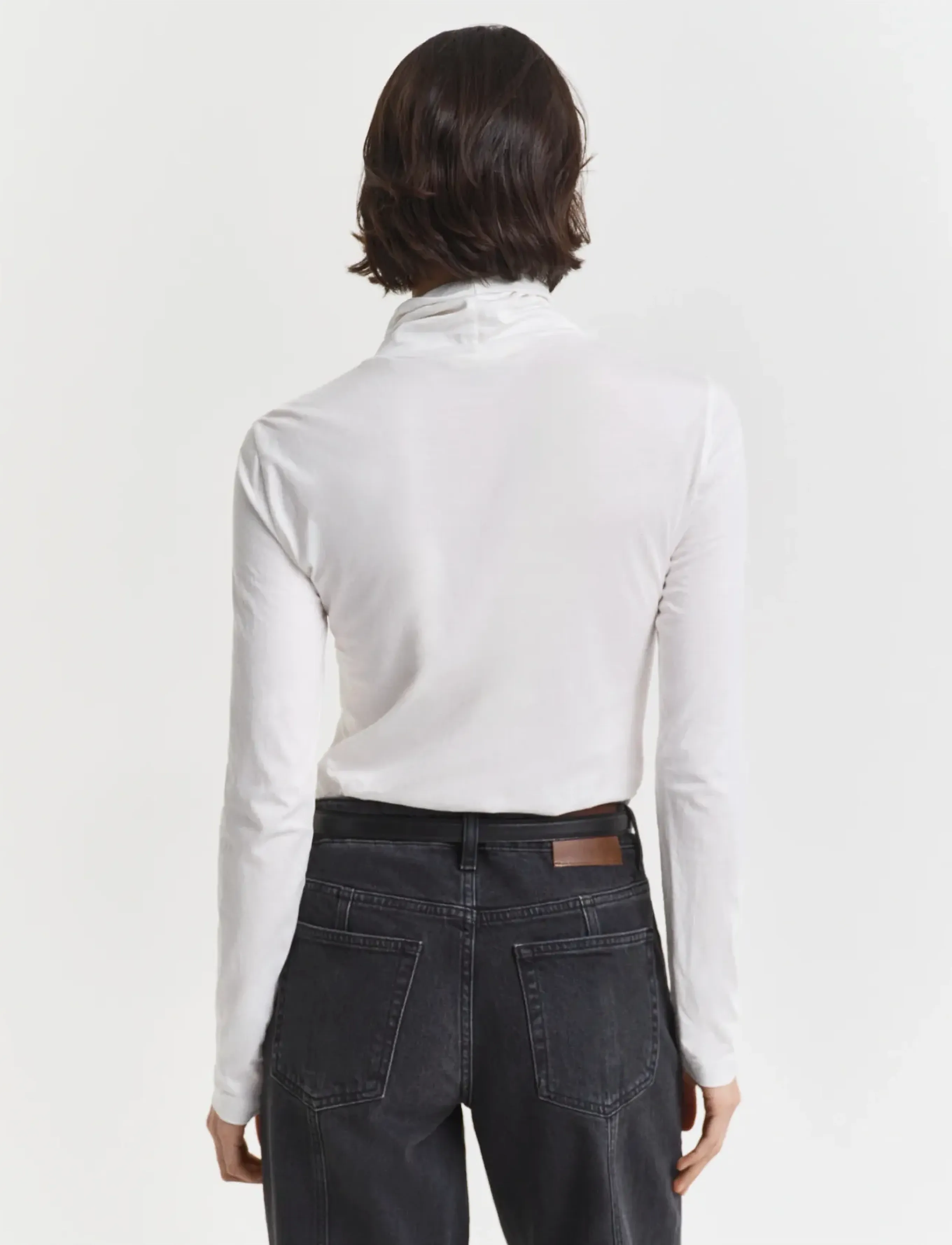 Gant - LIGHT COTTON LS TURTLENECK - turtlenecks - eggshell - 2