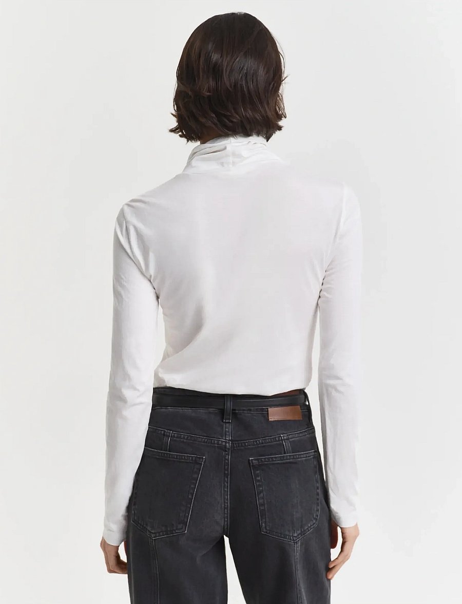 Gant - LIGHT COTTON LS TURTLENECK - pooloneuleet - eggshell - 2