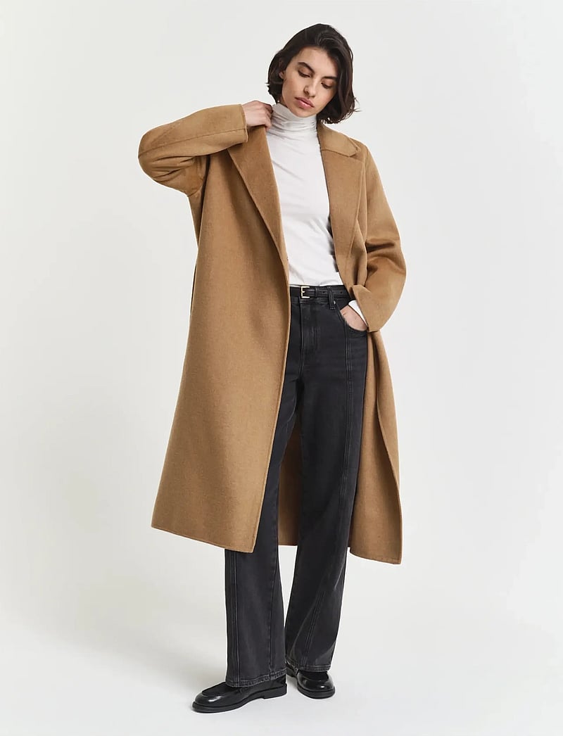 GANT - LIGHT COTTON LS TURTLENECK - rollkragenpullover - eggshell - 4