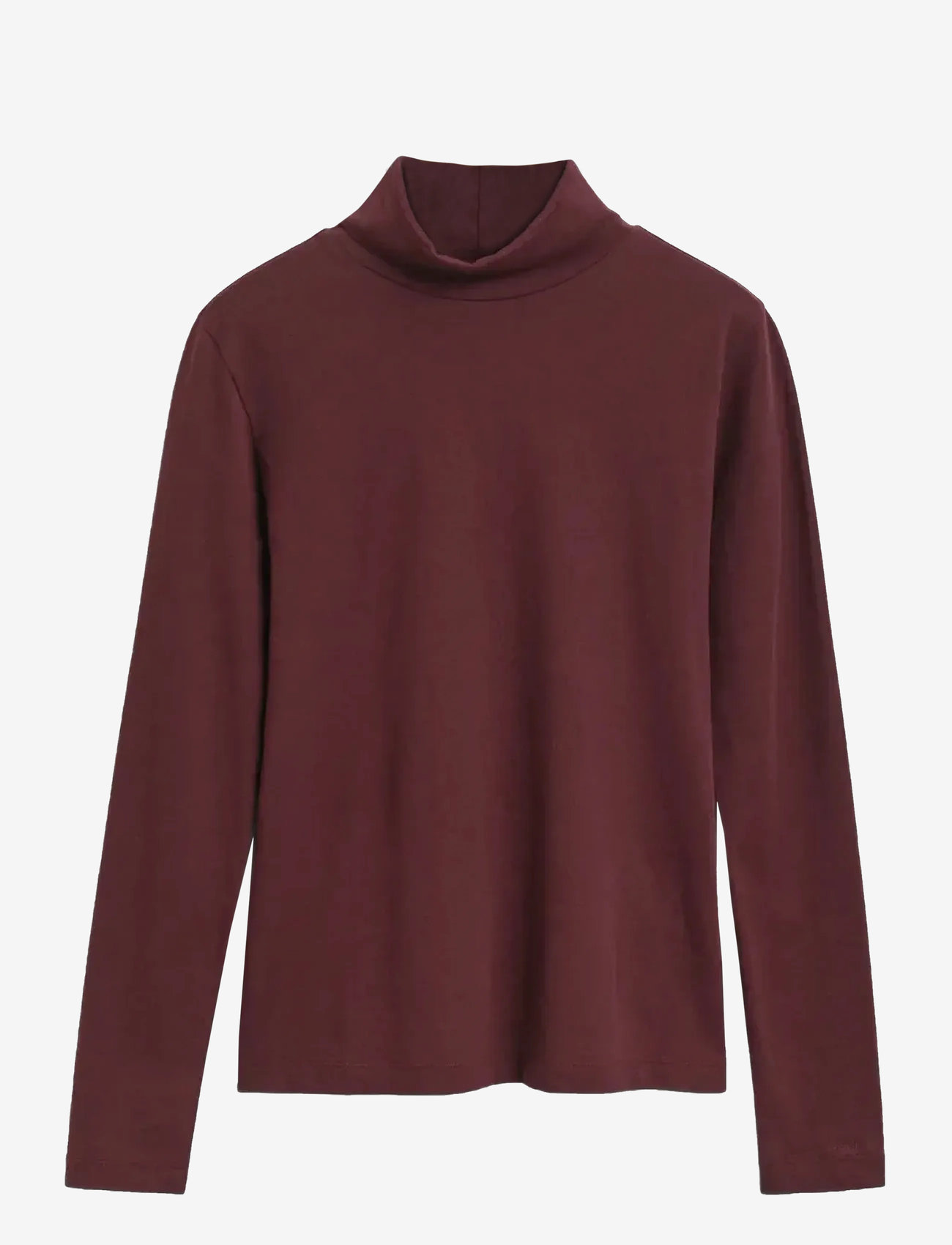 Gant - LIGHT COTTON LS TURTLENECK - rollkragenpullover - plum wine - 1