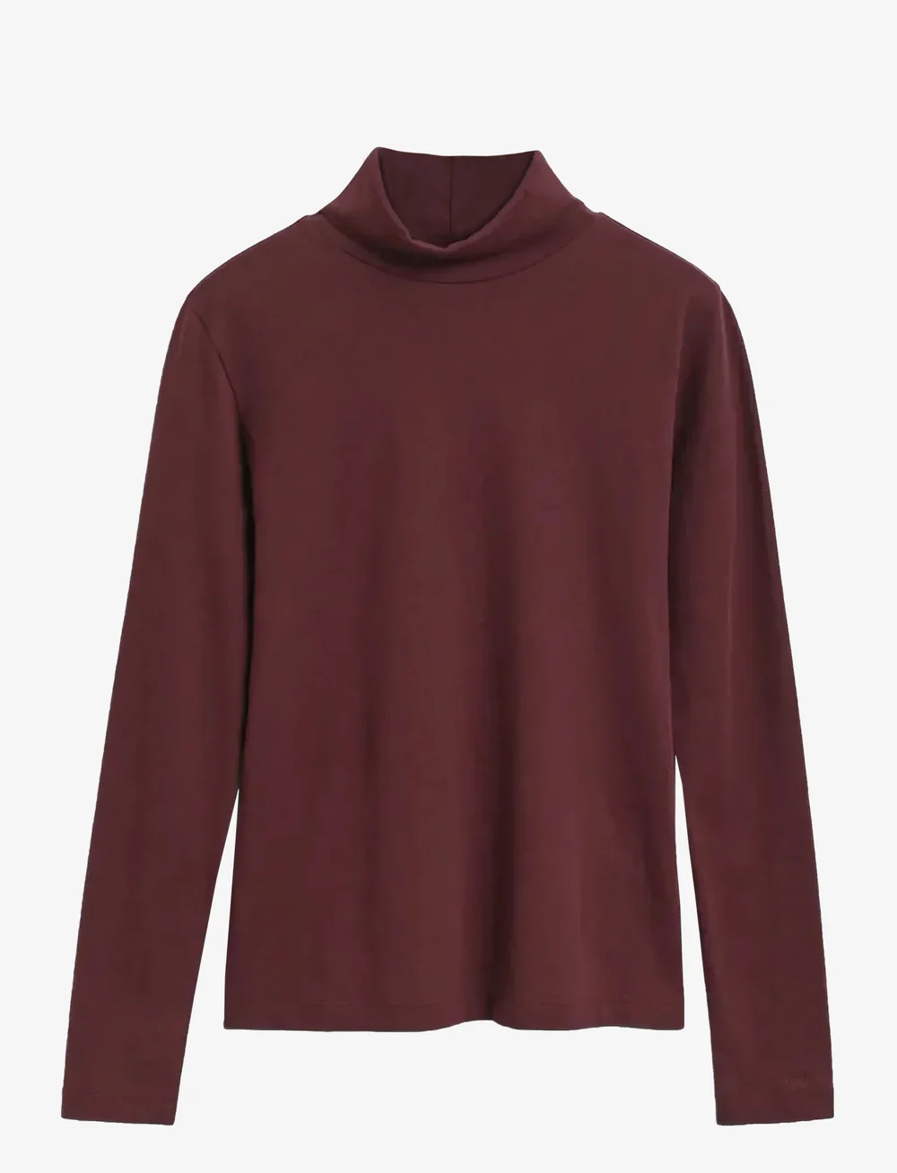 GANT - LIGHT COTTON LS TURTLENECK - rullekraver - plum wine - 1
