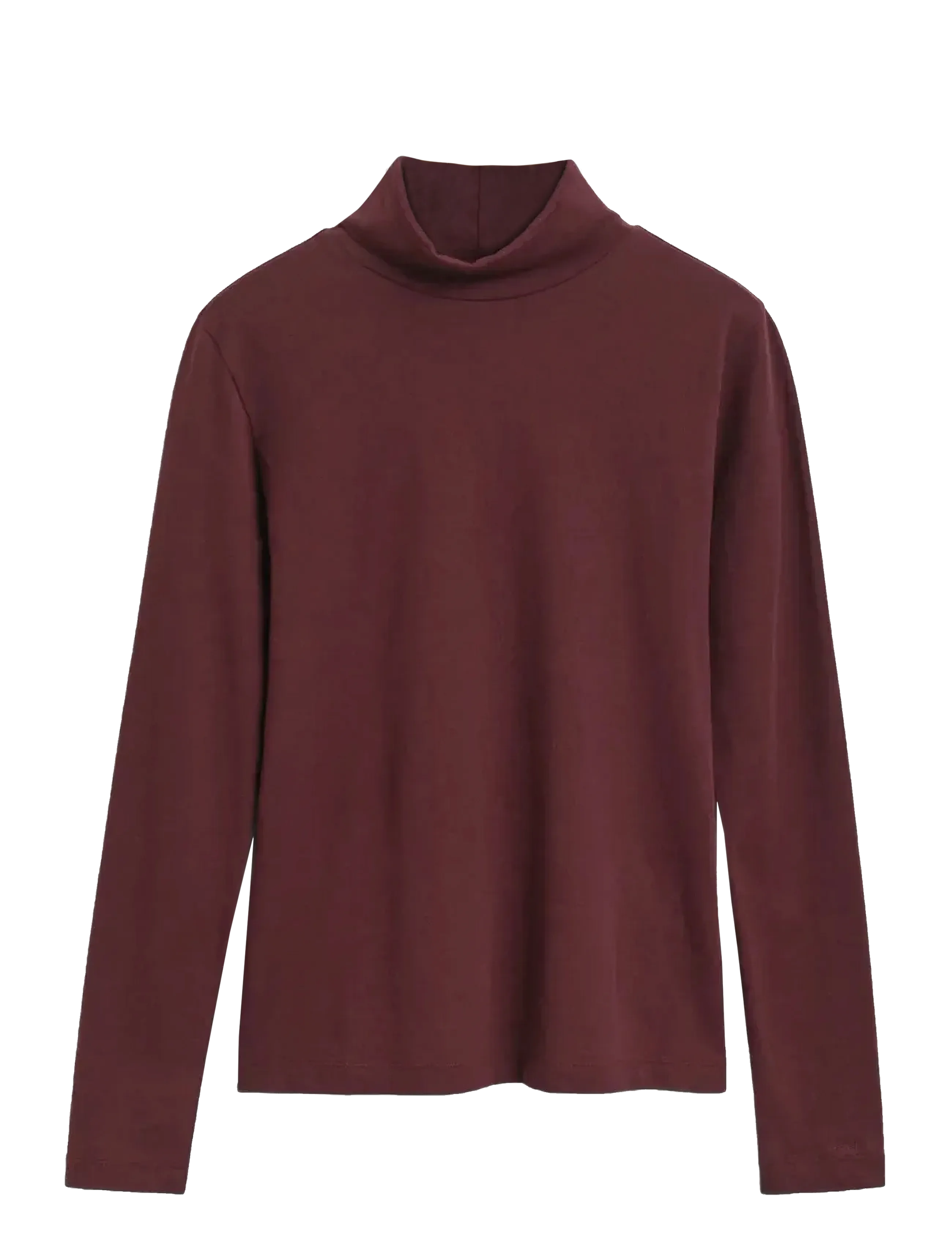 Gant LIGHT COTTON LS TURTLENECK - Rollkragenpullover - PLUM WINE / multi