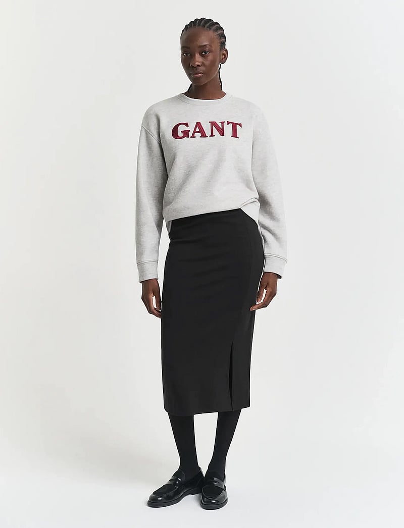 GANT - JERSEY PENCIL SKIRT - pencil skirts - black - 0