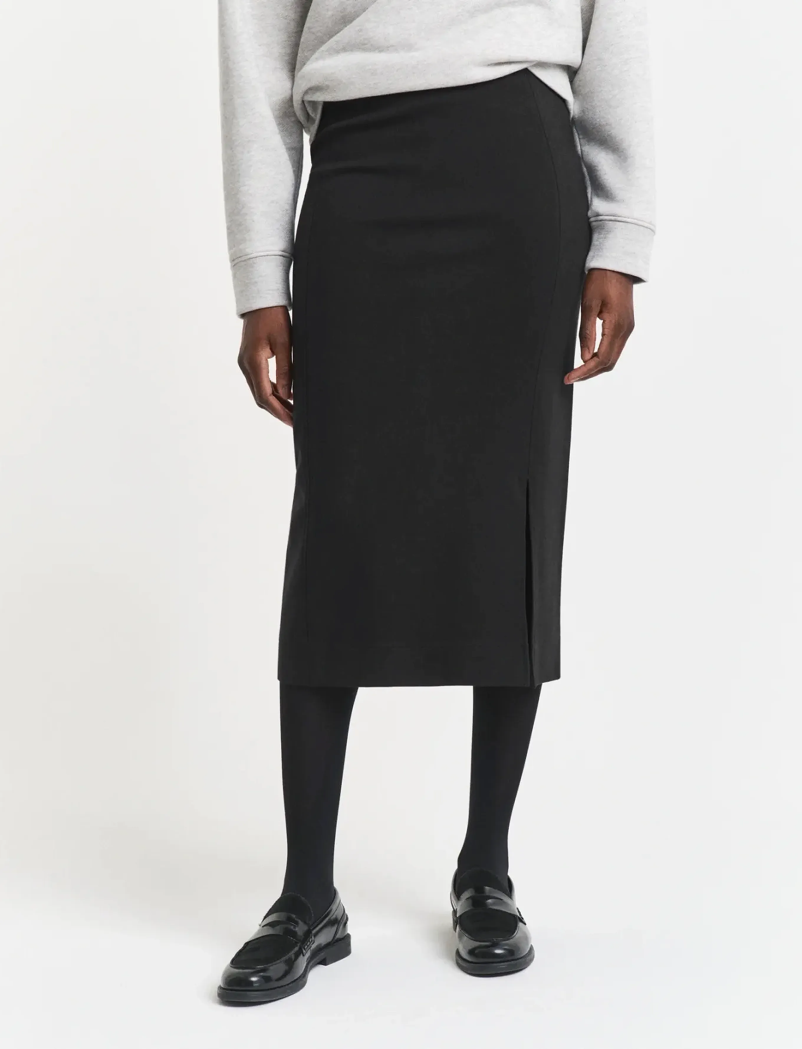Gant - JERSEY PENCIL SKIRT - blýantspils - black - 3