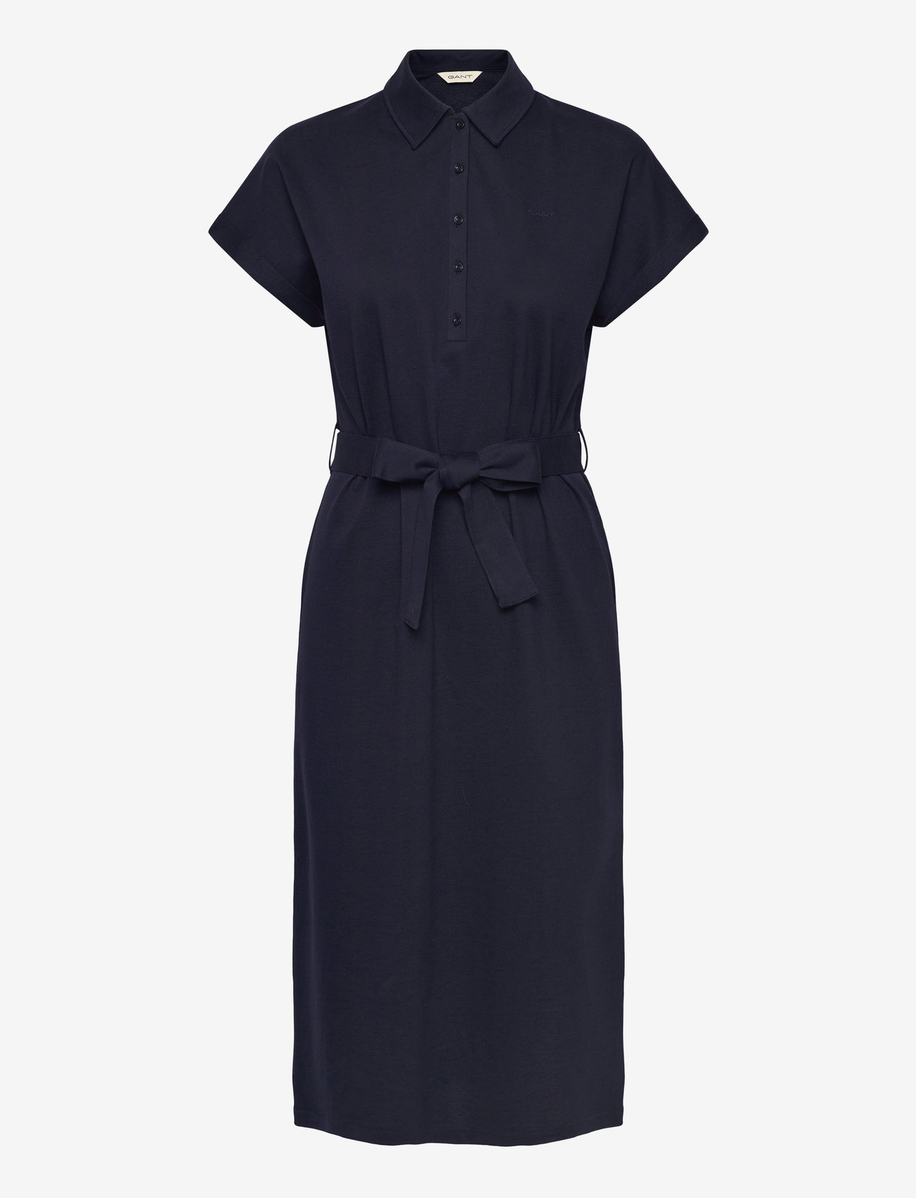 GANT - SS PIQUE POLO DRESS - hemdkleider - evening blue - 1