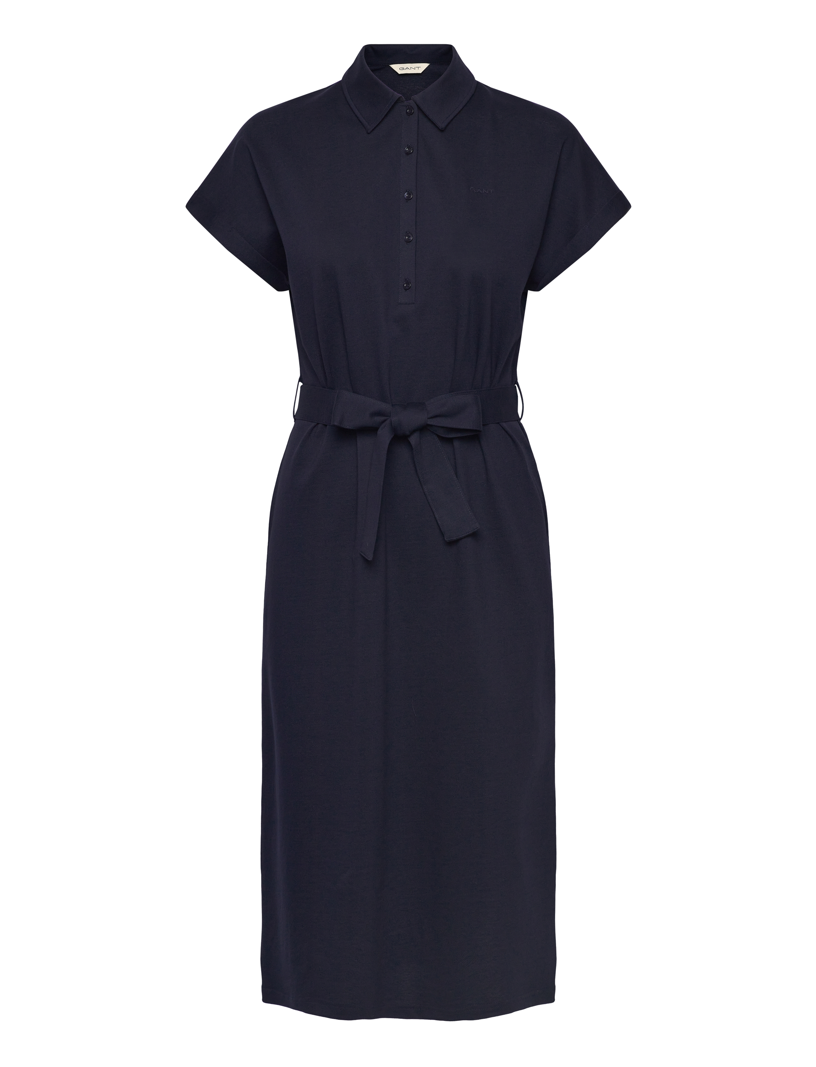 Gant SS PIQUE POLO DRESS - Kjoler - EVENING BLUE / navy