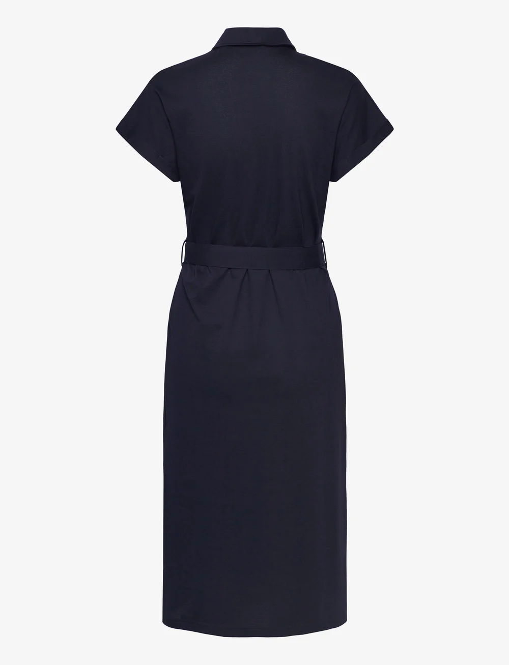 GANT - SS PIQUE POLO DRESS - shirt dresses - evening blue - 1