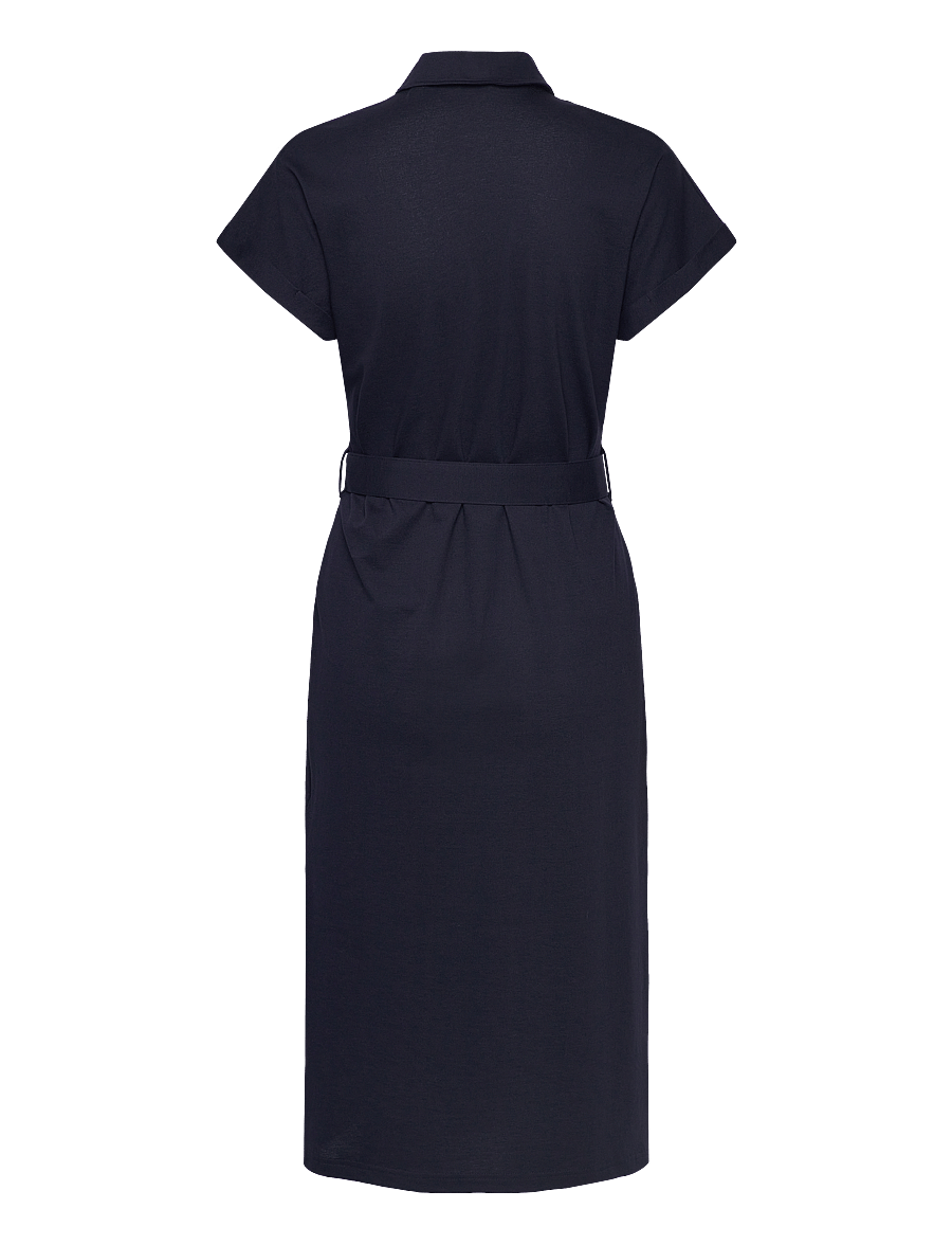Gant - SS PIQUE POLO DRESS - robes chemises - evening blue - 2
