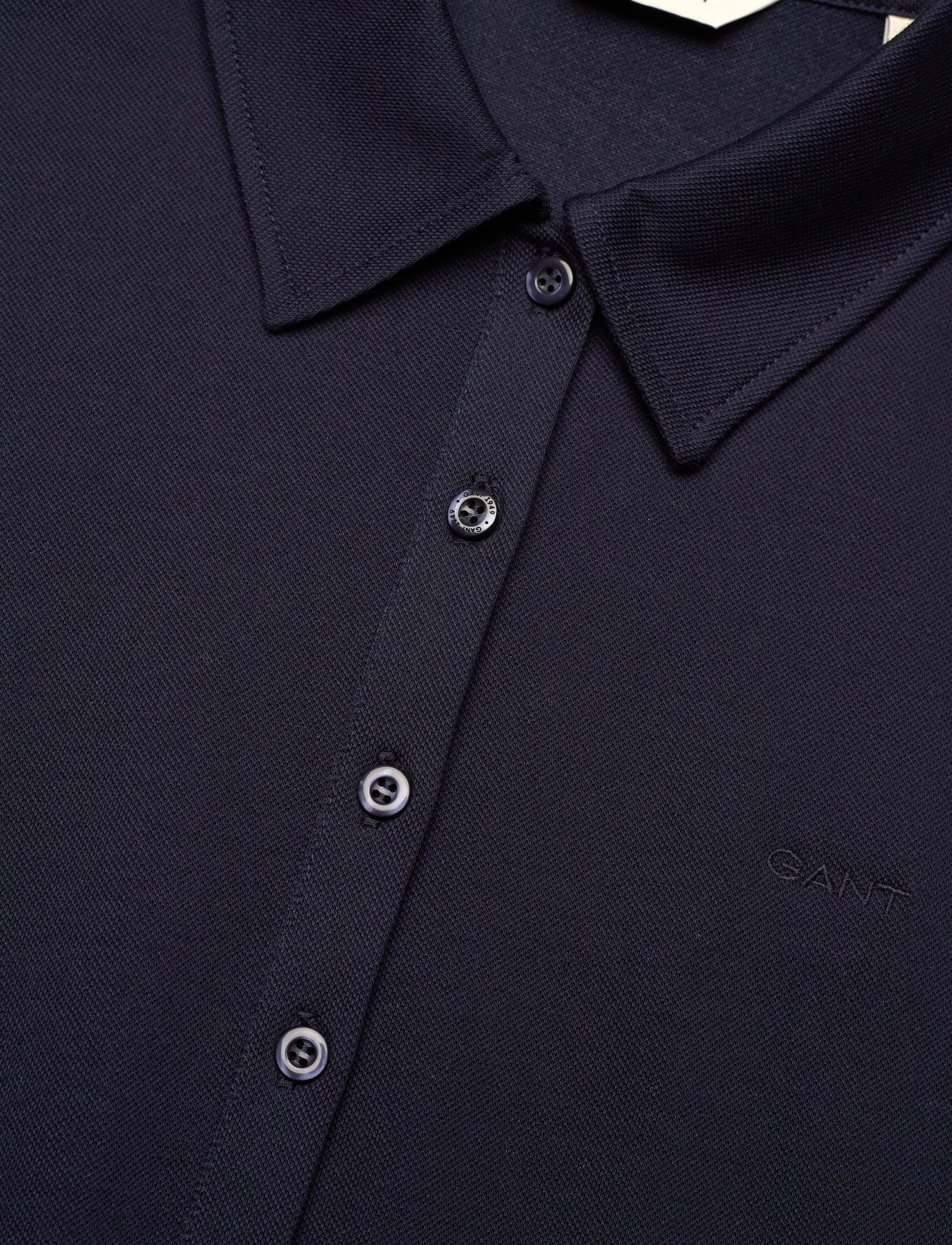 Gant - SS PIQUE POLO DRESS - robes chemises - evening blue - 5