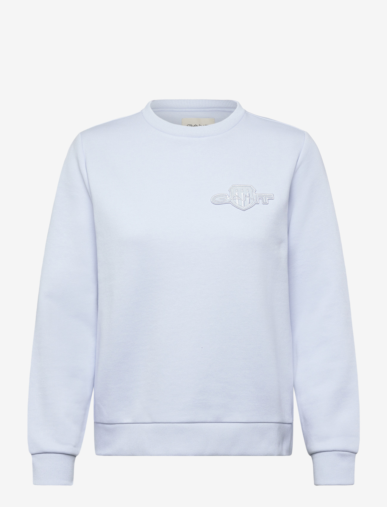 GANT - REG TONAL SHIELD C-NECK SWEAT - modetrends - light blue - 0