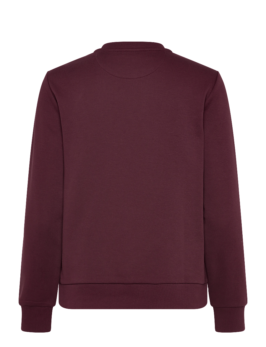 Gant - REG TONAL SHIELD C-NECK SWEAT - sweatshirts - plum wine - 1