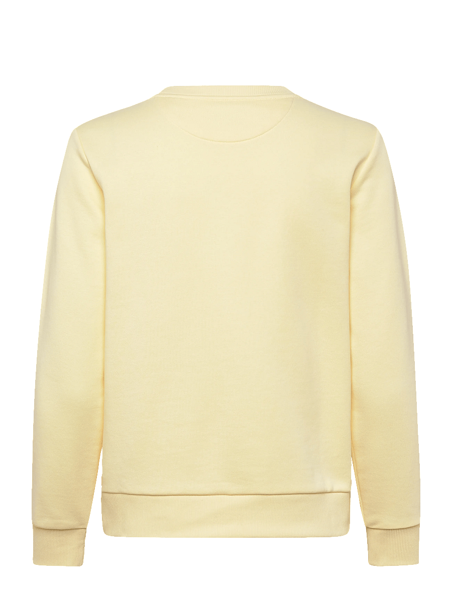 Gant - REG TONAL SHIELD C-NECK SWEAT - sweatshirts - vanilla yellow - 2