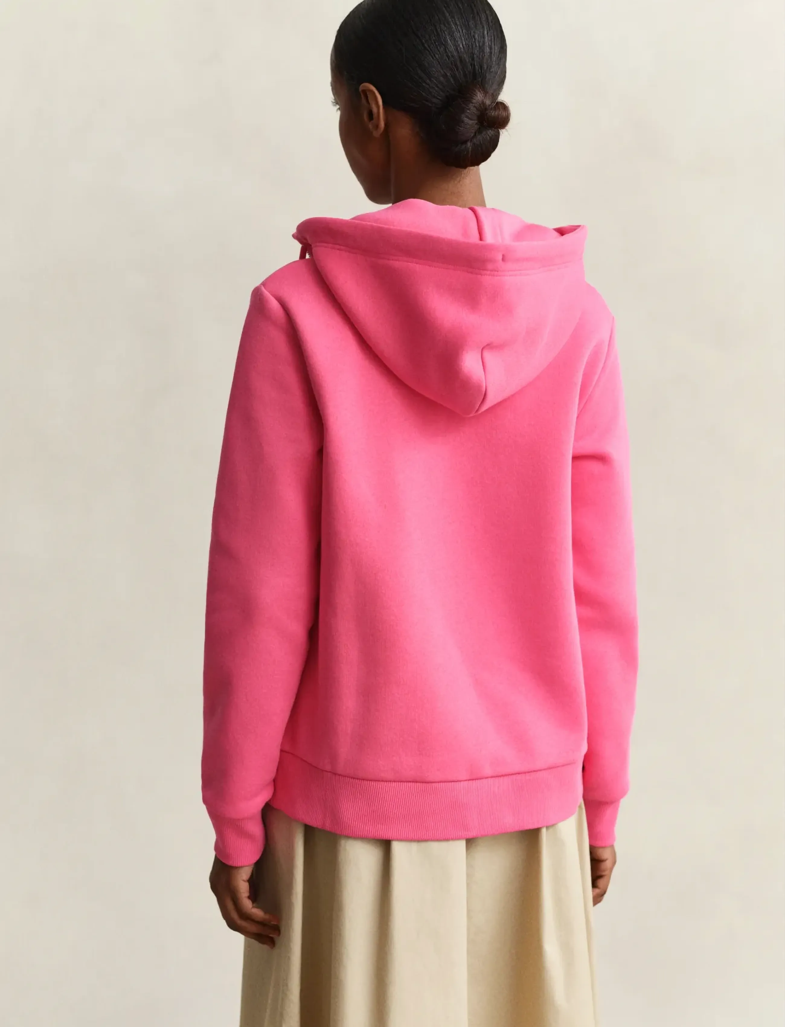 Gant - REG TONAL SHIELD ZIP HOODIE - hættetrøjer - bright fuschia - 2