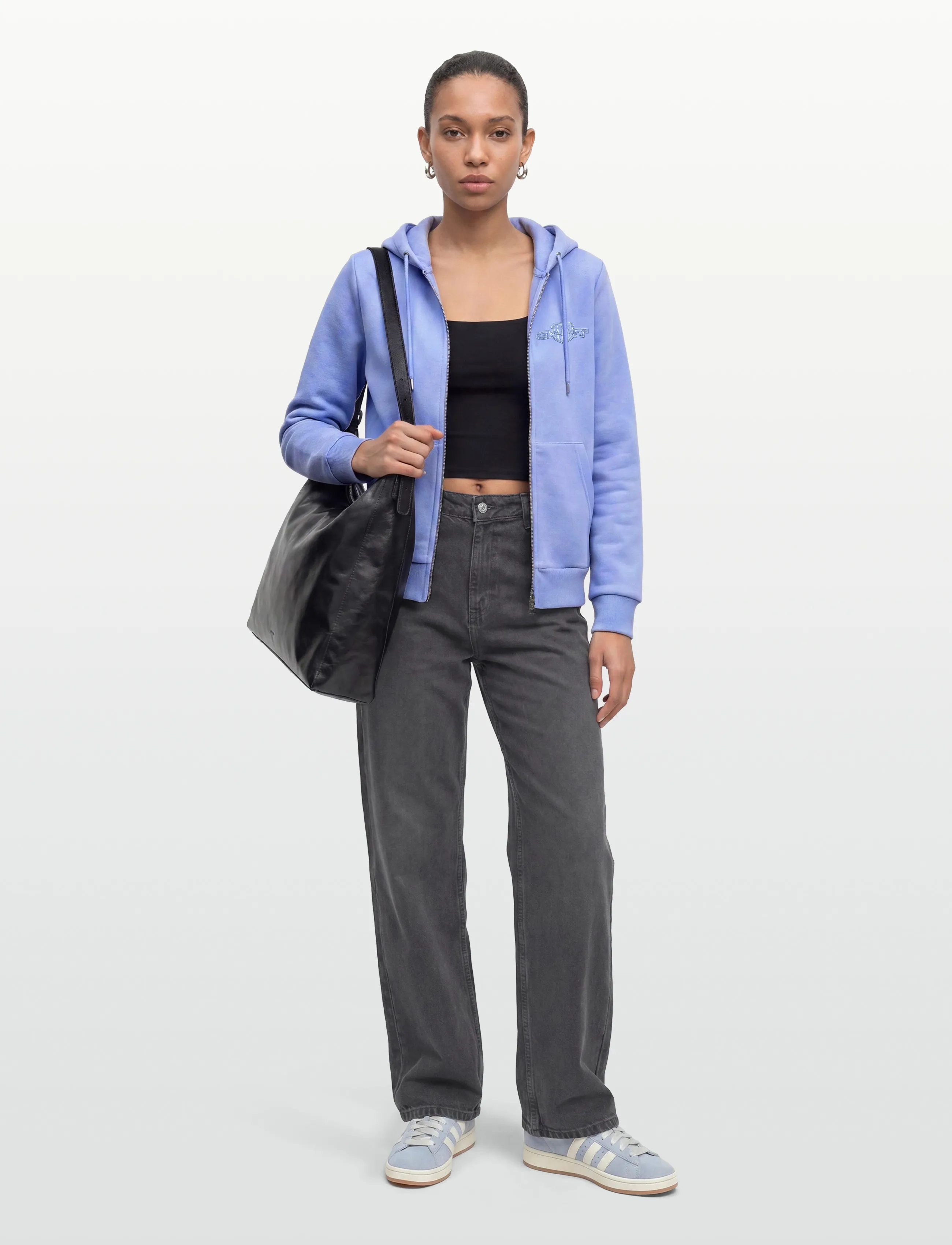 Gant - REG TONAL SHIELD ZIP HOODIE - kapuzenpullover - hydrangea blue - 0