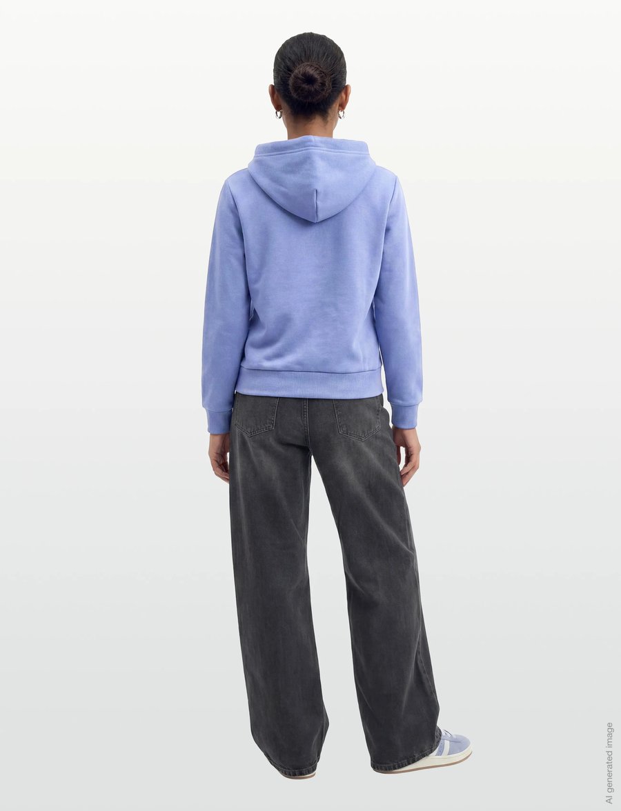 Gant - REG TONAL SHIELD ZIP HOODIE - kapuzenpullover - hydrangea blue - 4