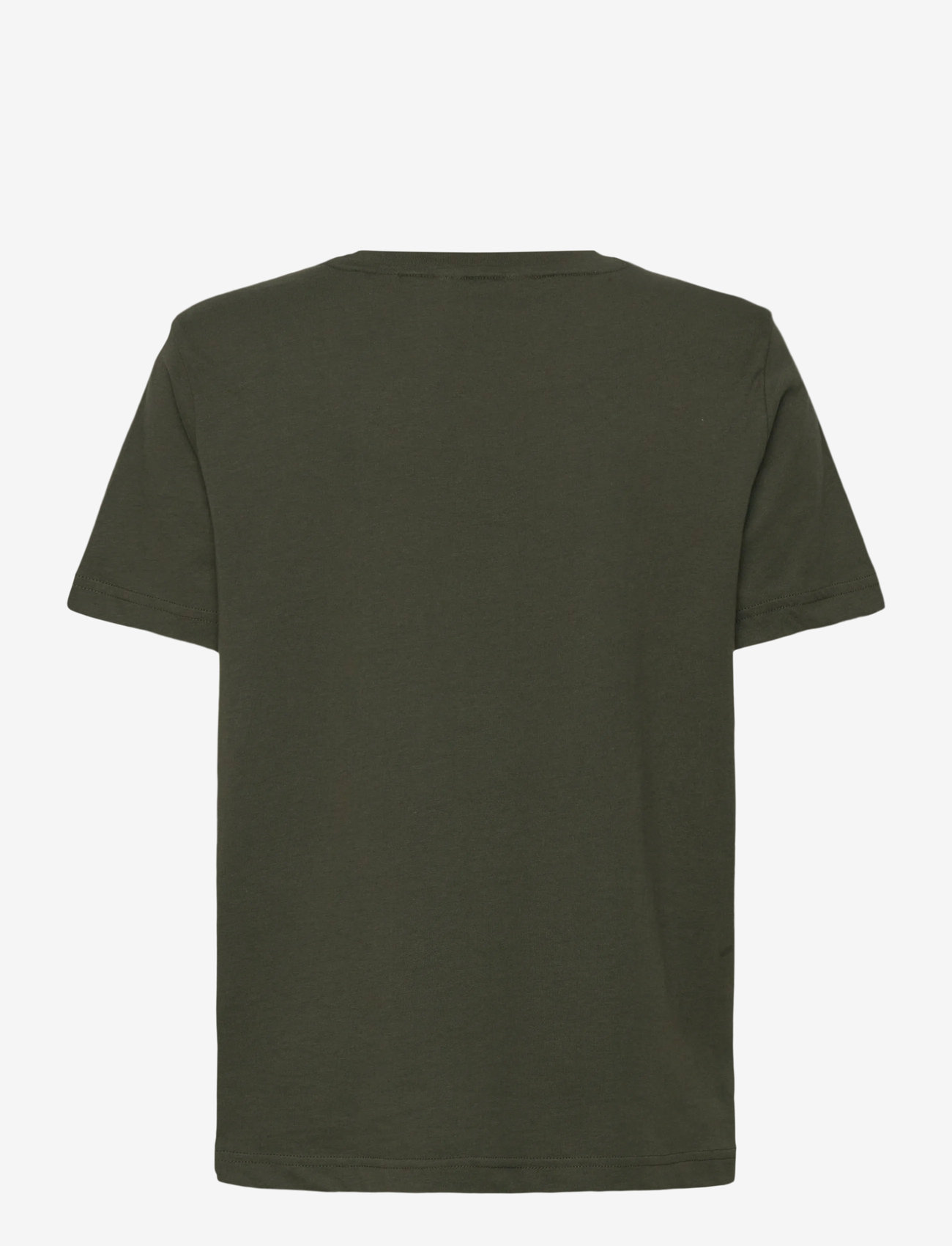 GANT - REG TONAL SHIELD SS T-SHIRT - t-shirts - dark moss green - 1