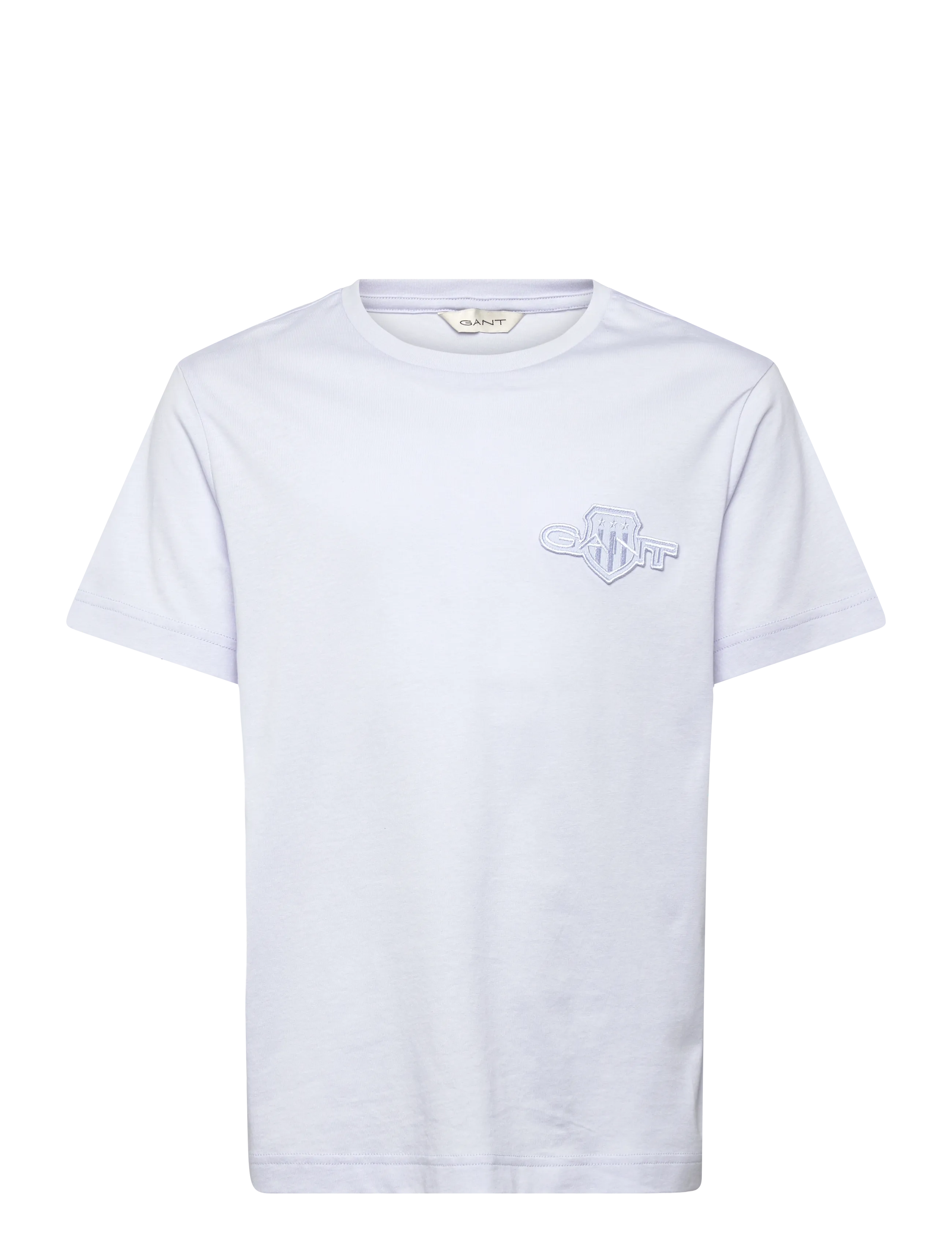 GANT REG TONAL SHIELD SS T-SHIRT - Riided - LIGHT BLUE / blue