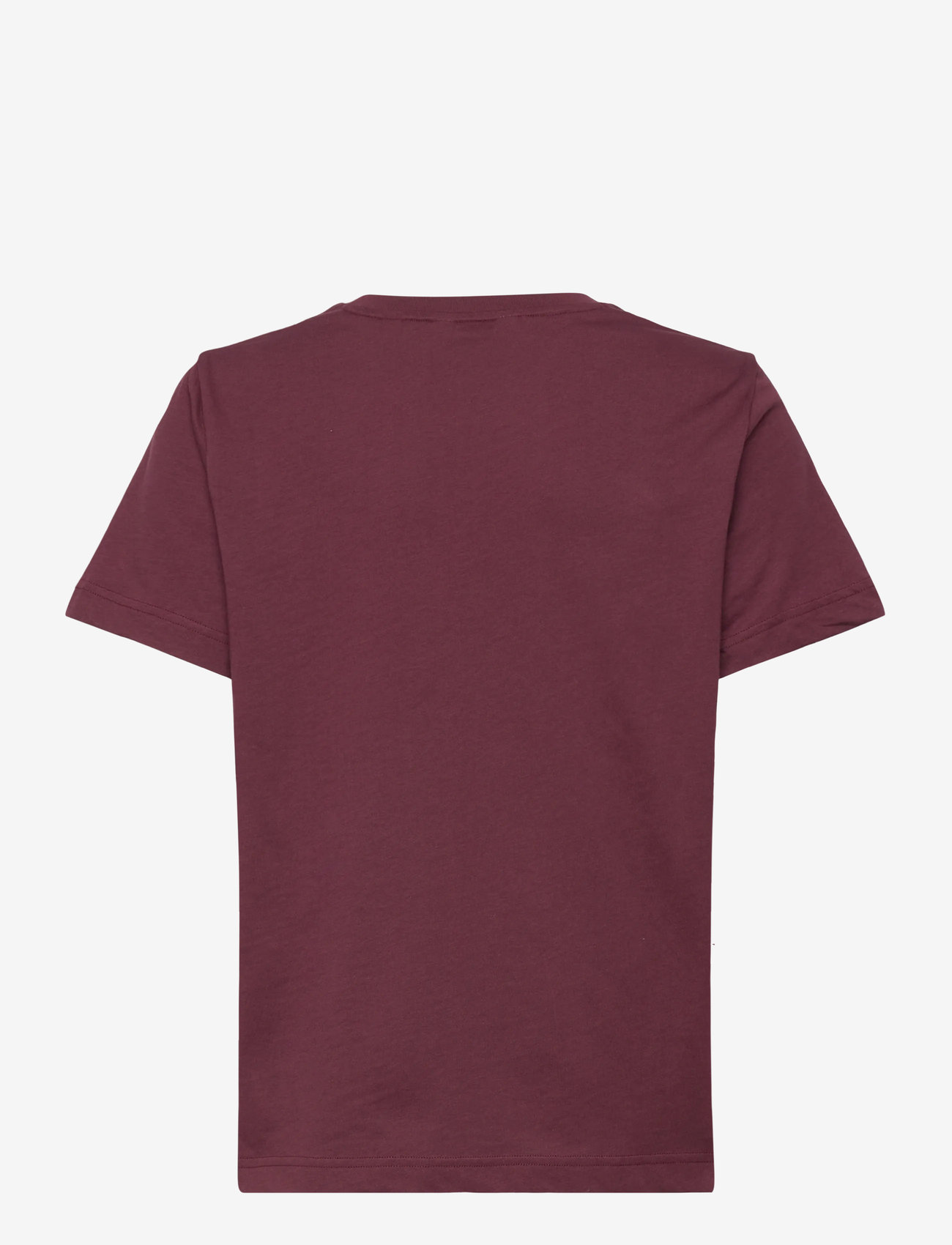 GANT - REG TONAL SHIELD SS T-SHIRT - t-shirts - plum wine - 1