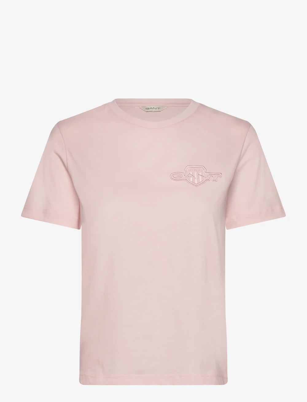 GANT - REG TONAL SHIELD SS T-SHIRT - t-shirts - salmon - 1