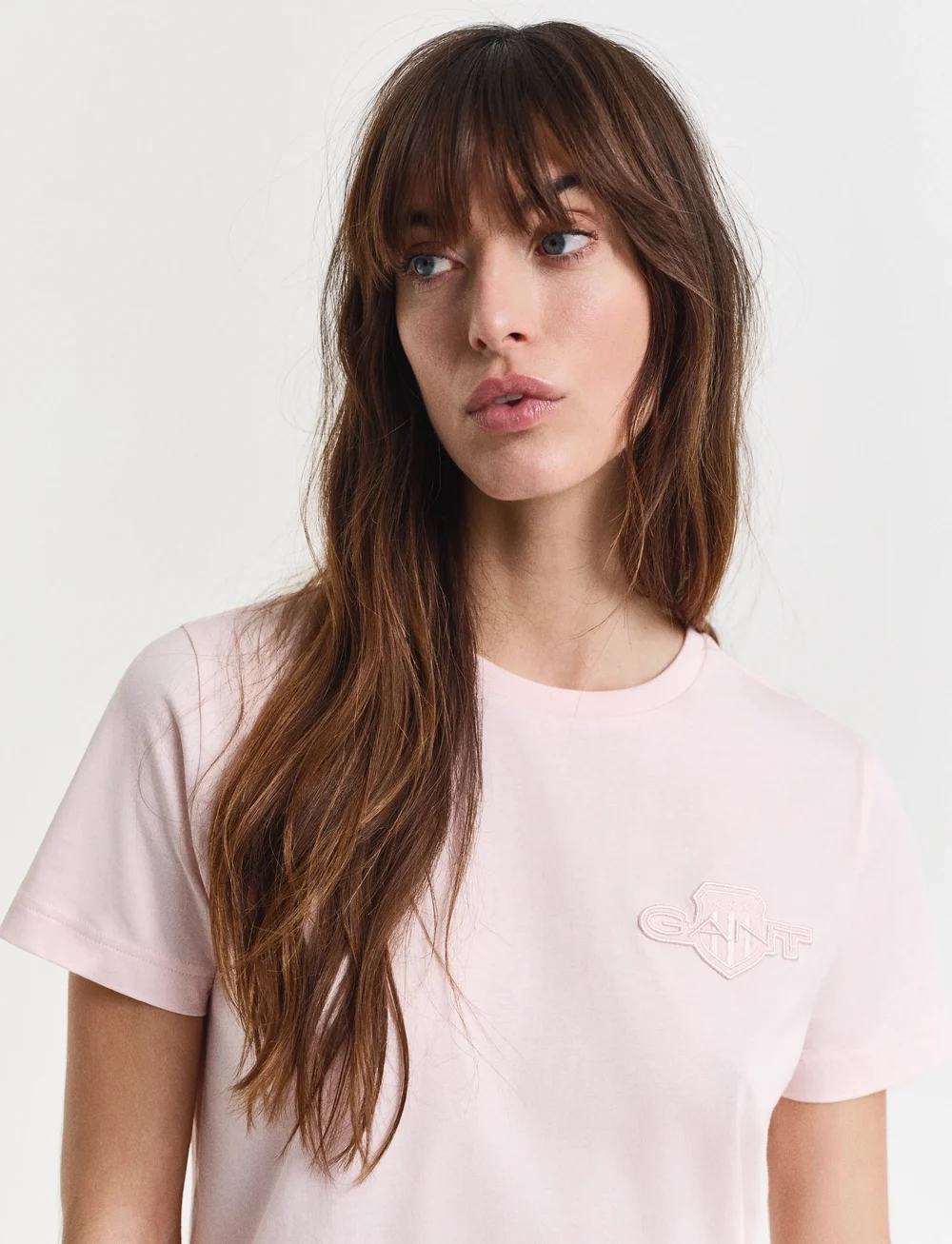 GANT - REG TONAL SHIELD SS T-SHIRT - t-shirts - salmon - 4