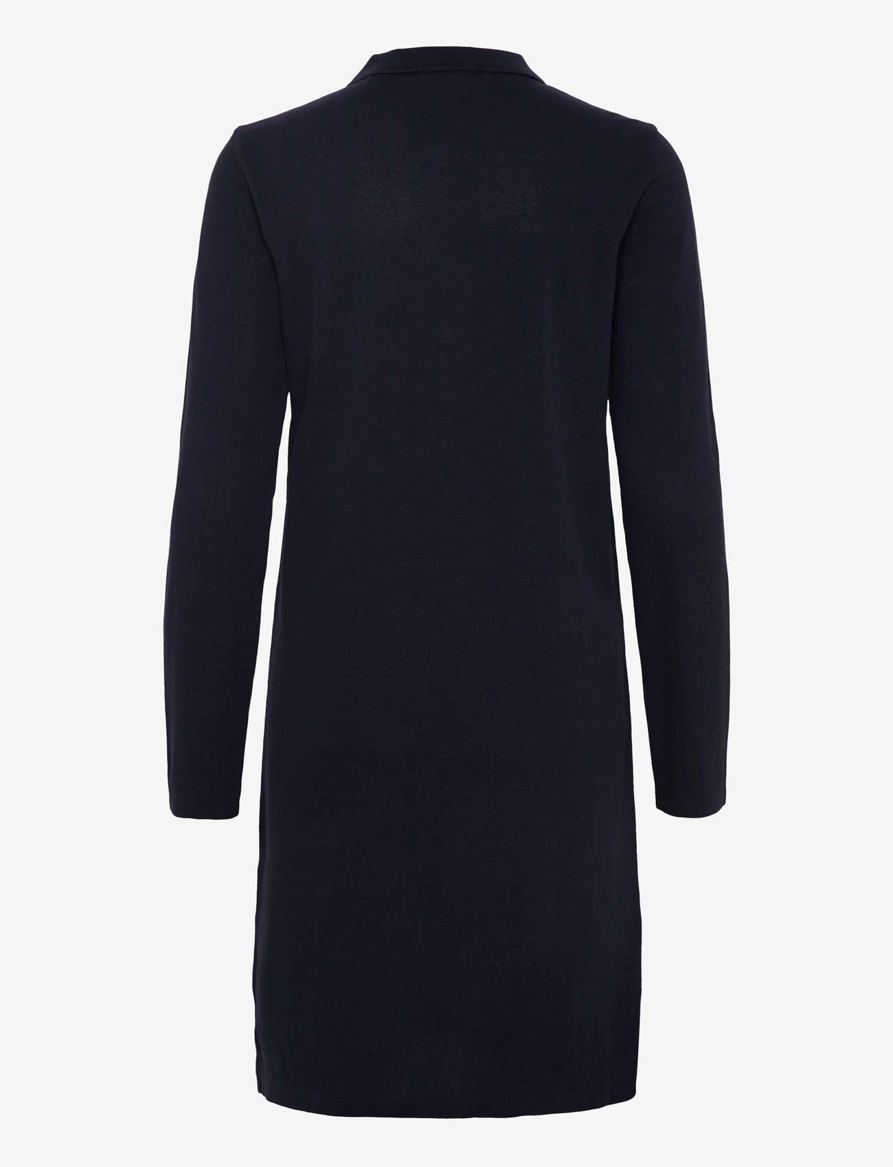 GANT - REG LS PIQUE POLO DRESS - evening blue - 1