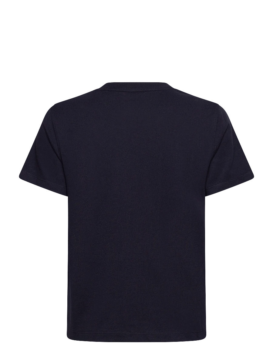 Gant - REG G BADGE SS T-SHIRT - marškinėliai - evening blue - 1