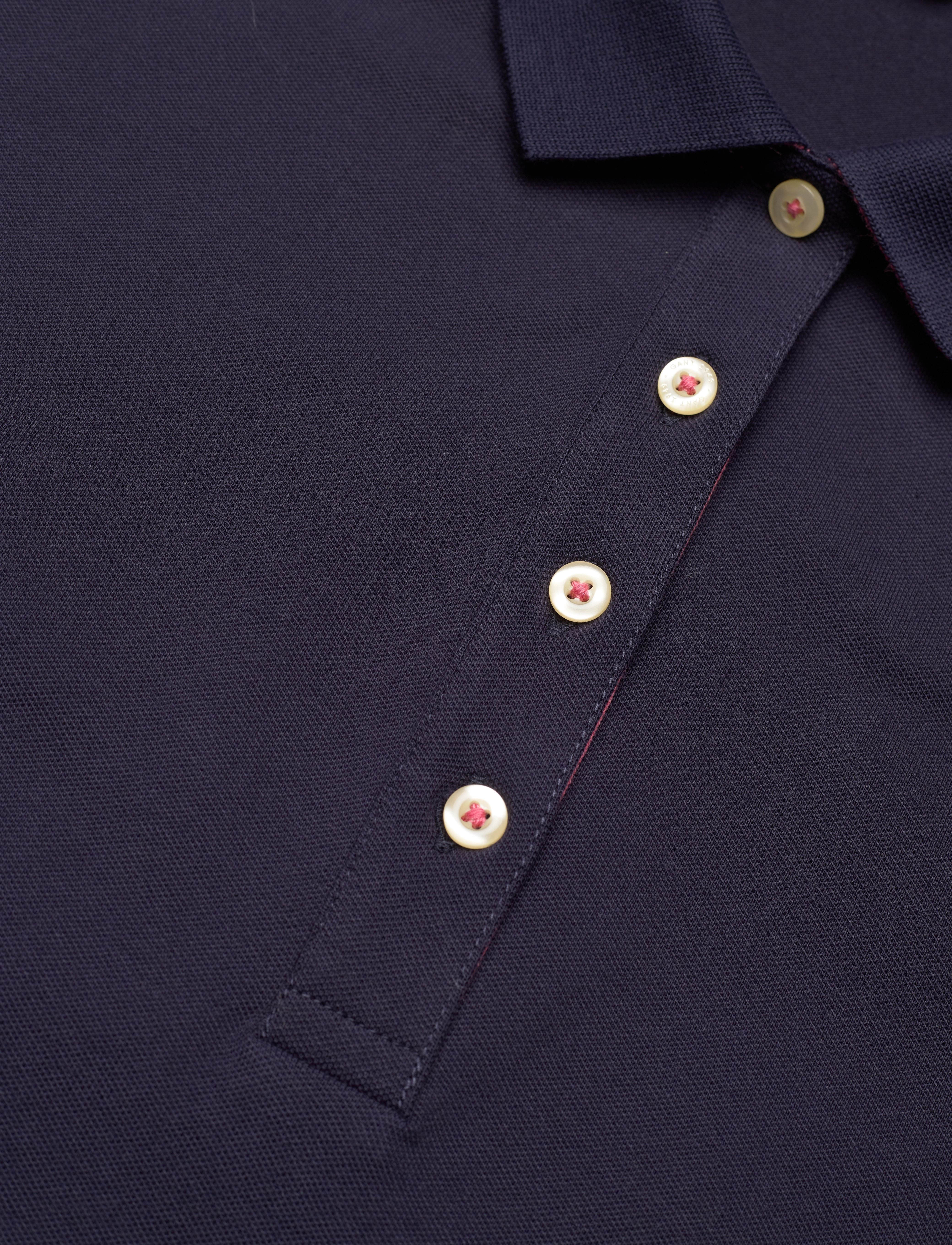 GANT - CONTRAST COLLAR SS PIQUE - evening blue - 2