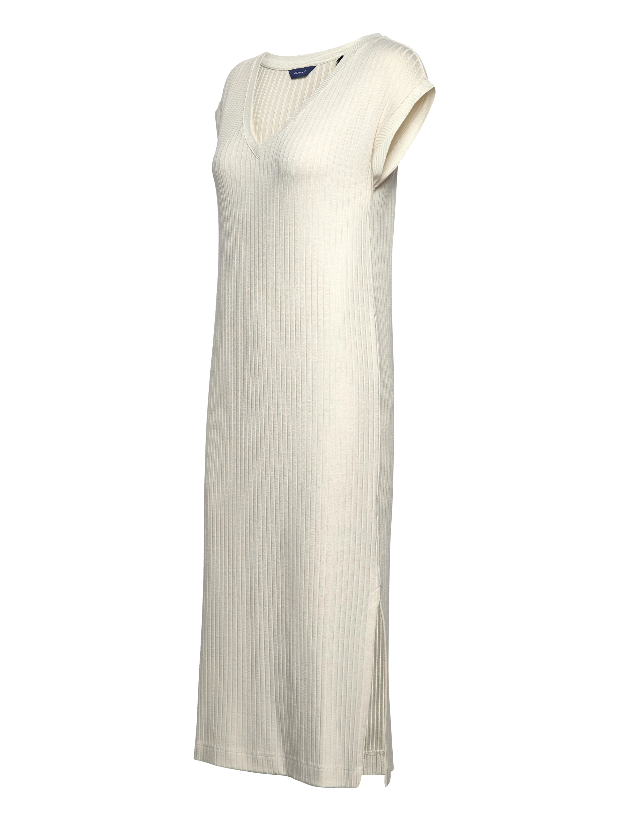 GANT - D1. DETAIL SLIT JERSEY DRESS - linen - 3