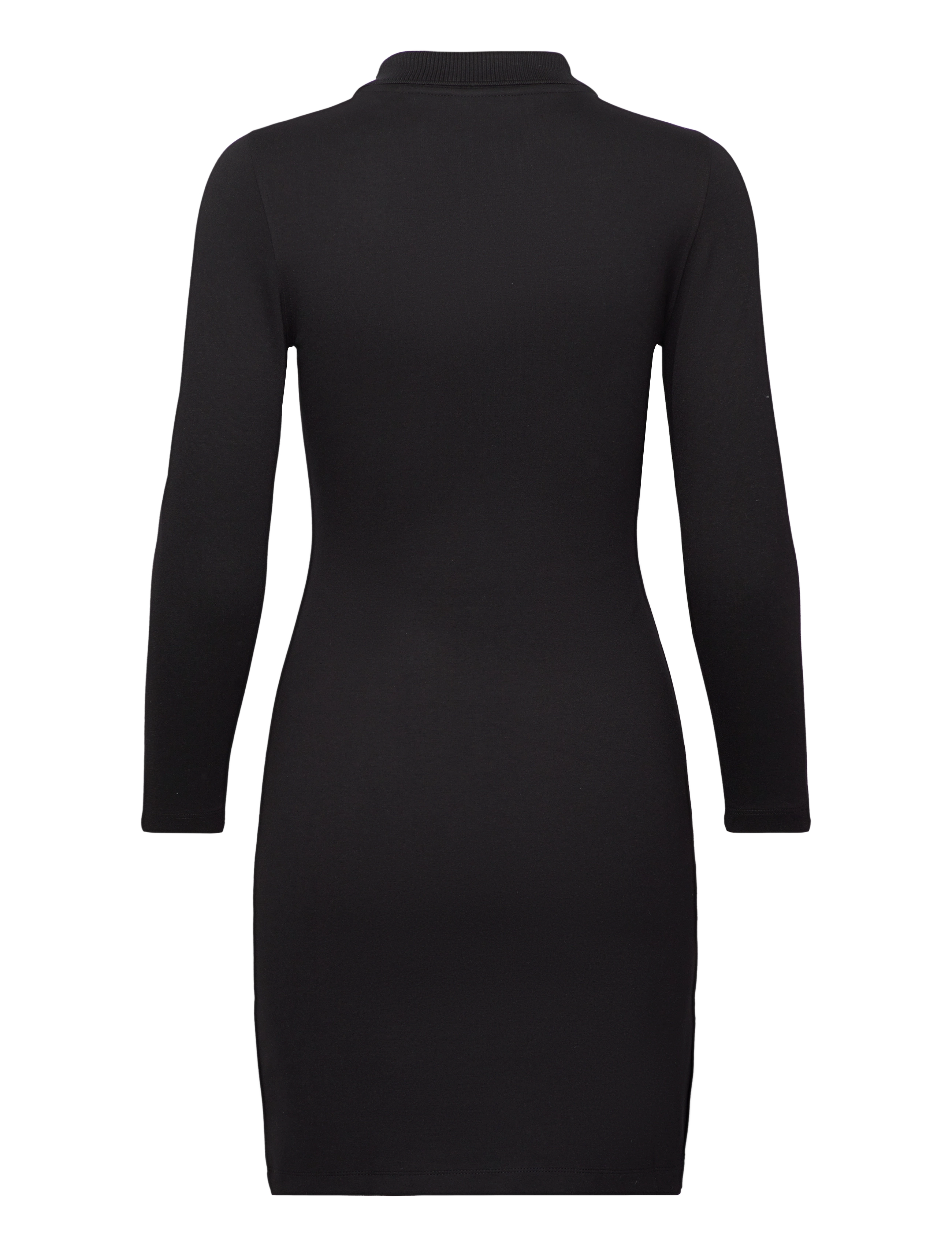 GANT - D1. JERSEY POLO DRESS - ebony black - 1