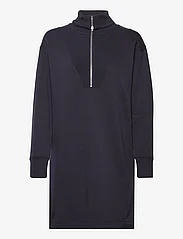 GANT - D1. HALF ZIP SWEAT DRESS - džemperio tipo suknelės - evening blue - 0
