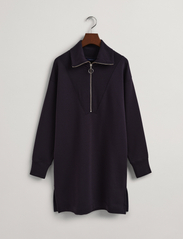 GANT - D1. HALF ZIP SWEAT DRESS - džemperio tipo suknelės - evening blue - 4