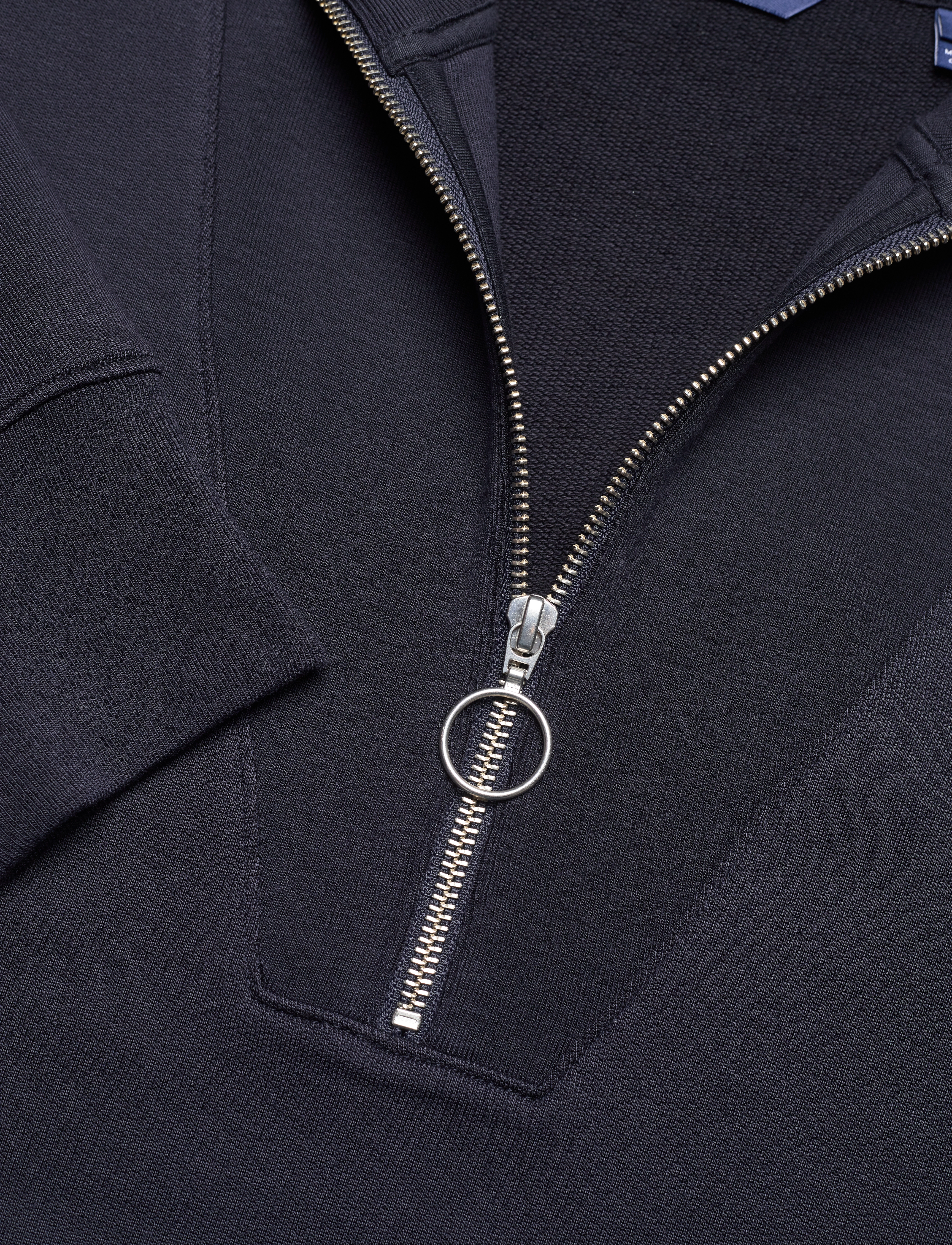 GANT - D1. HALF ZIP SWEAT DRESS - evening blue - 3