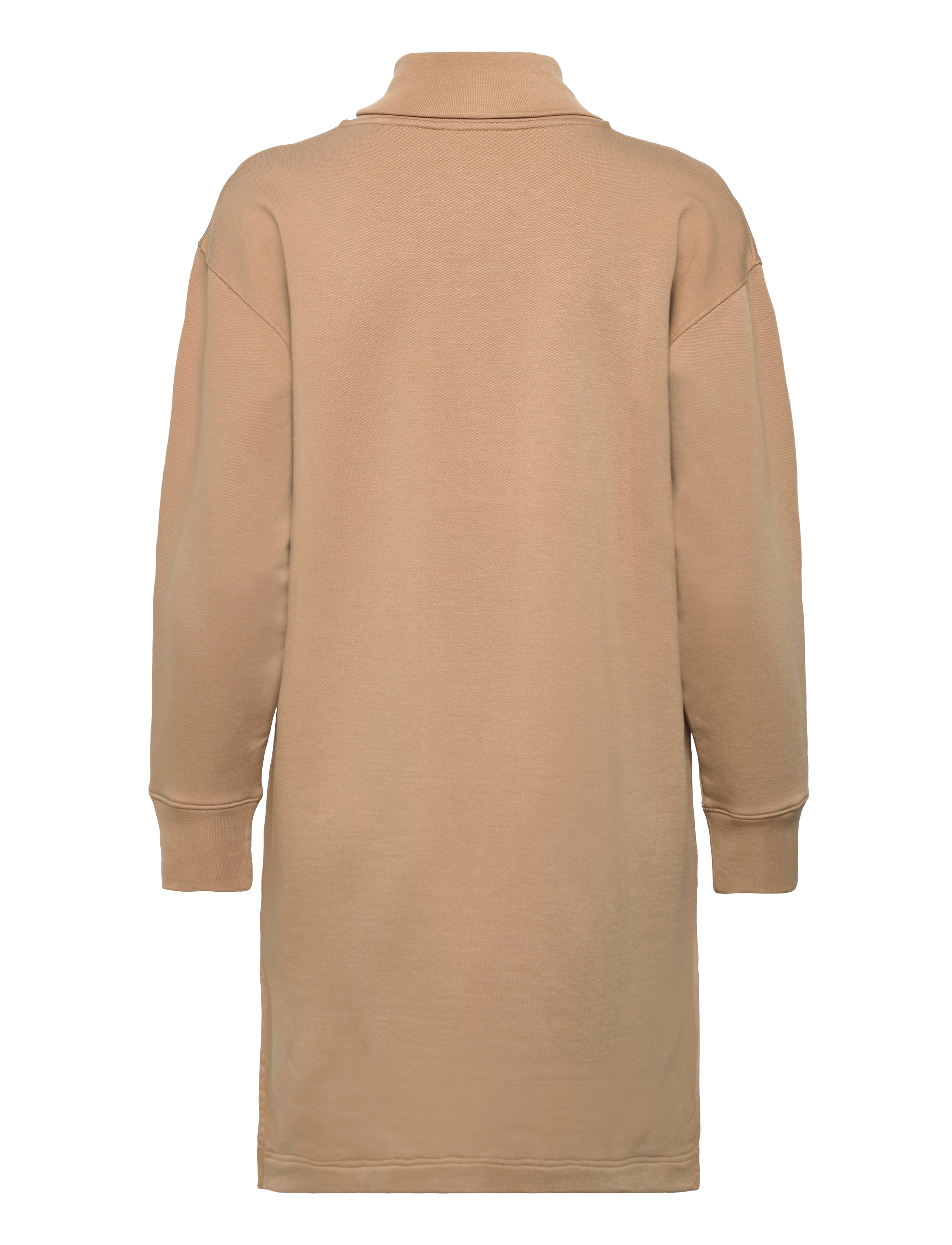 GANT - D1. HALF ZIP SWEAT DRESS - warm khaki - 1