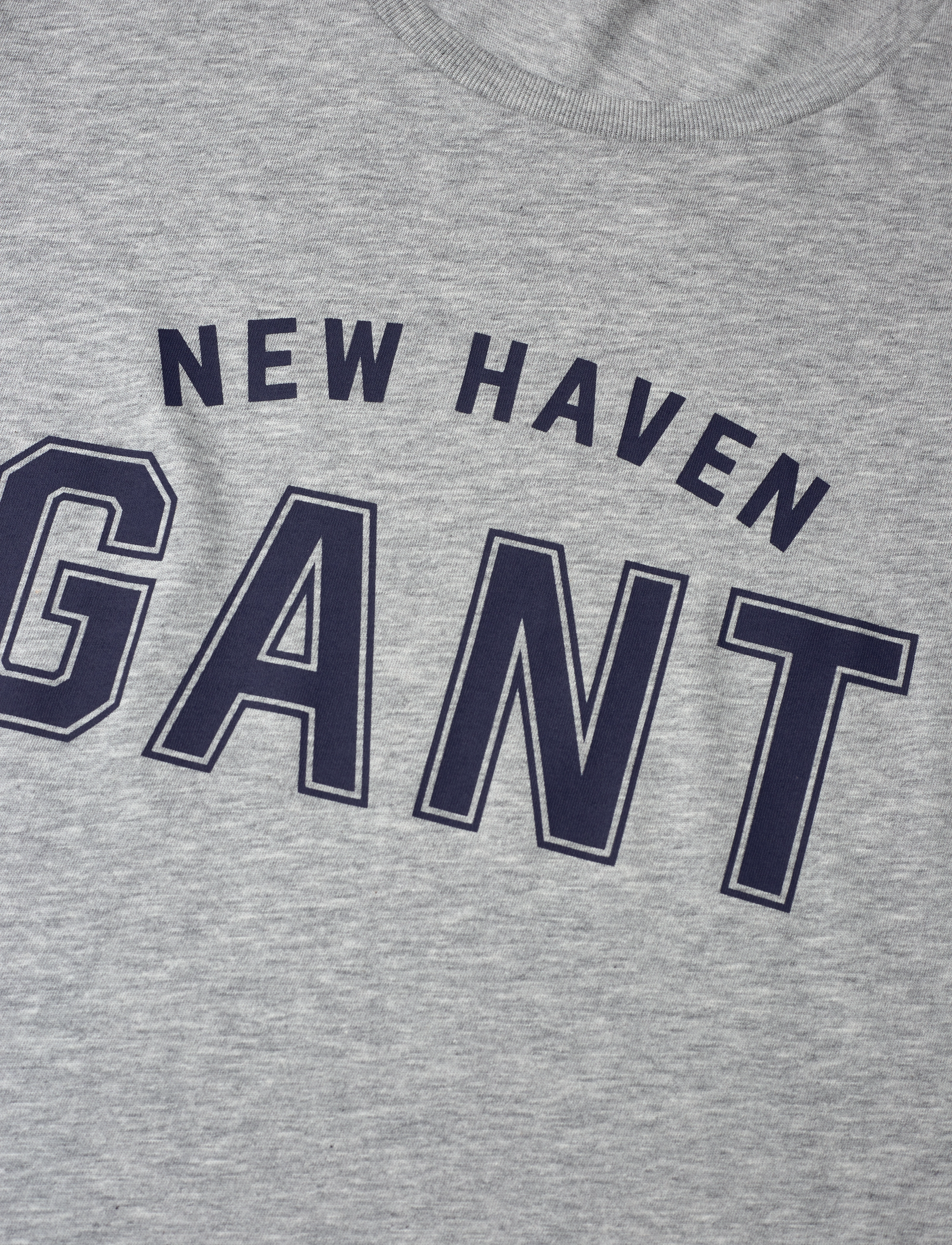 GANT - LOGO SS T-SHIRT - grey melange - 2