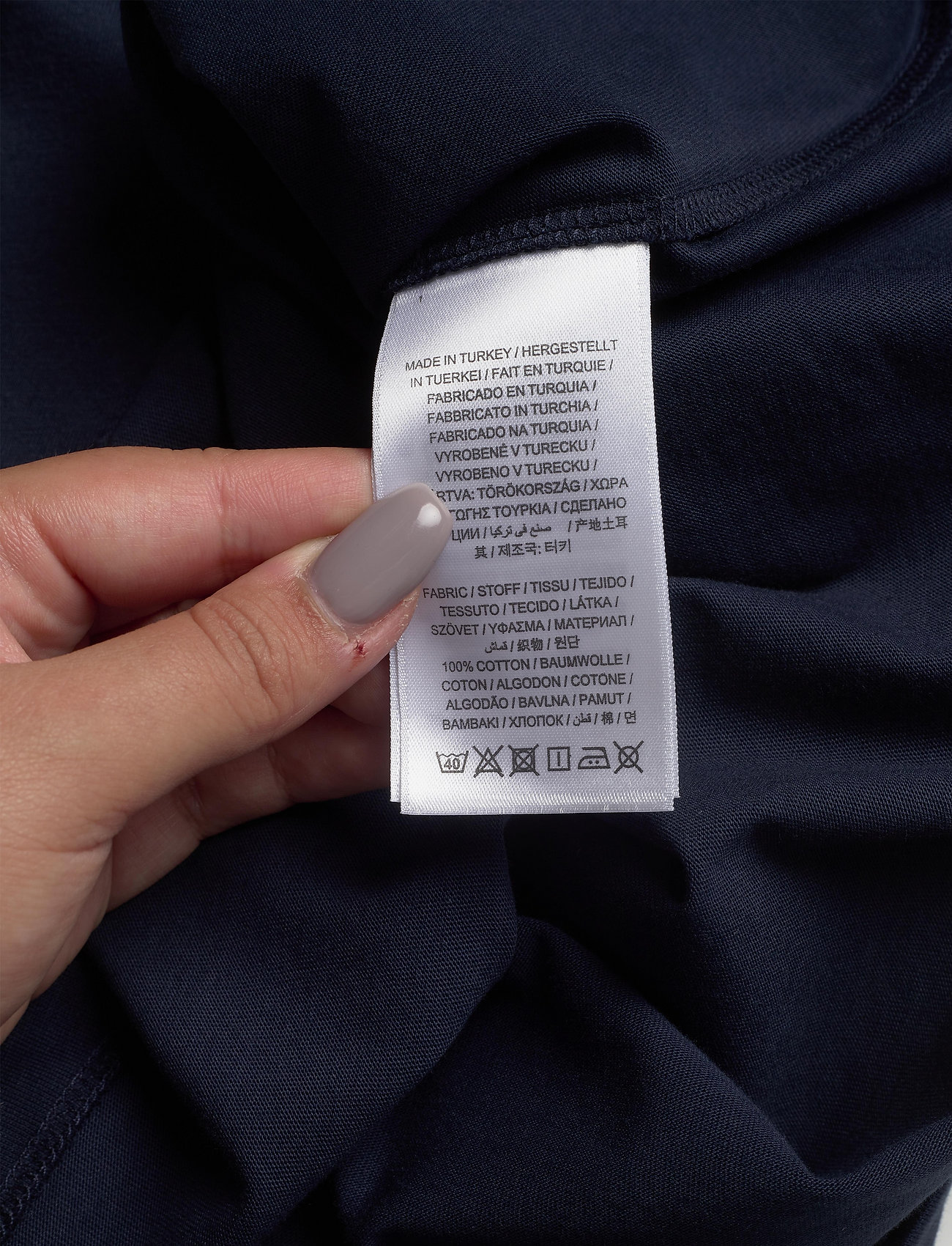 GANT - LOGO SS T-SHIRT - marine - 3