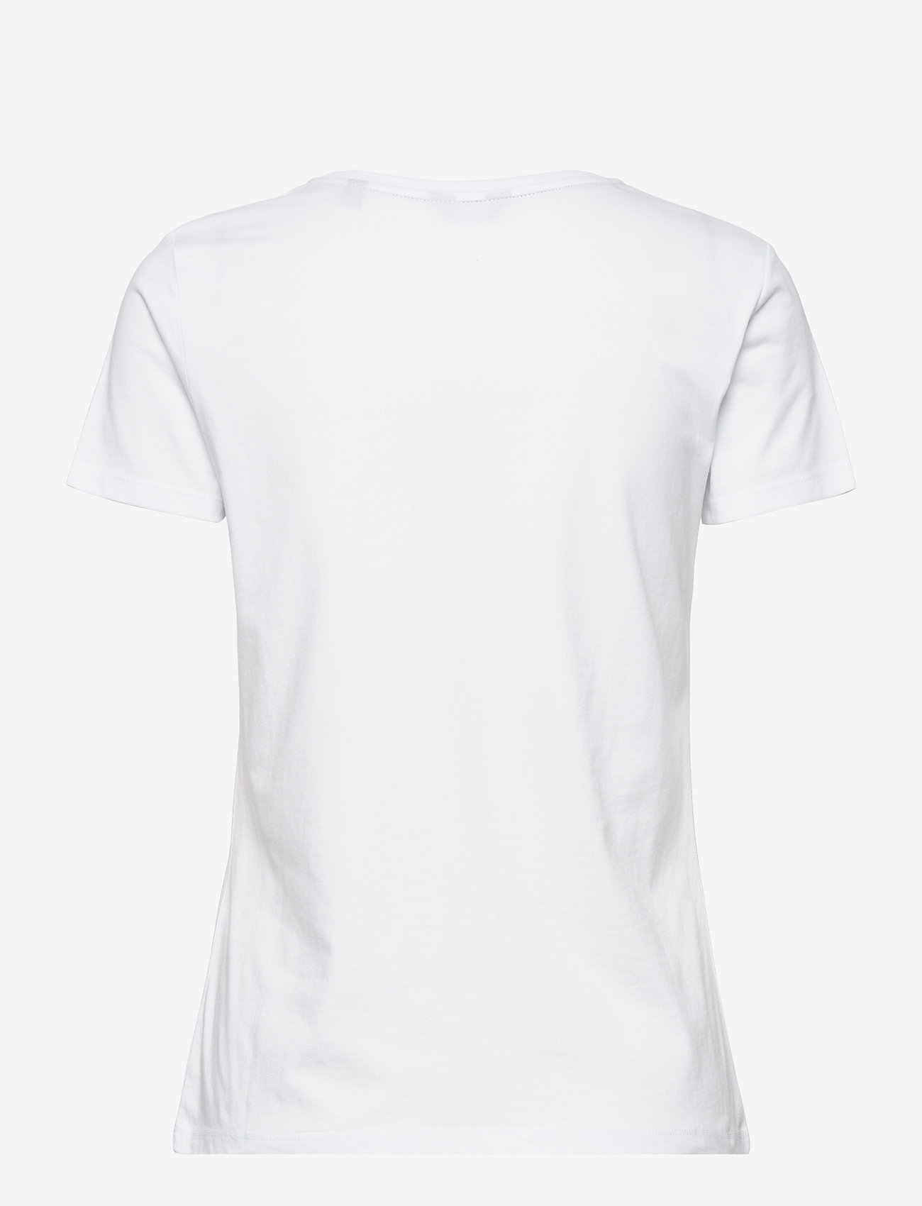 GANT - LOGO SS T-SHIRT - t-shirts - white - 1
