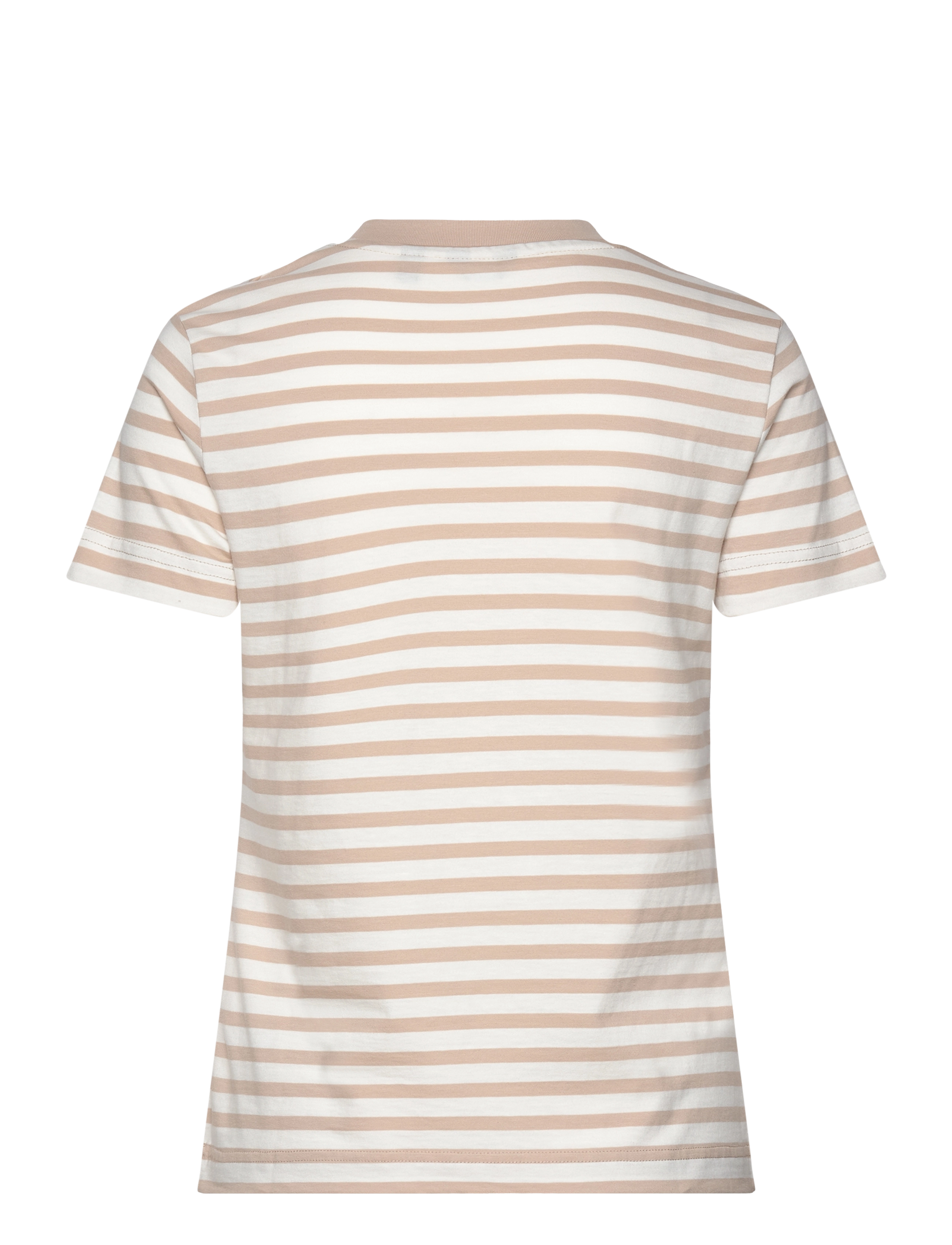 GANT - D1. ICON G STRIPED SS T-SHIRT - dry sand - 1