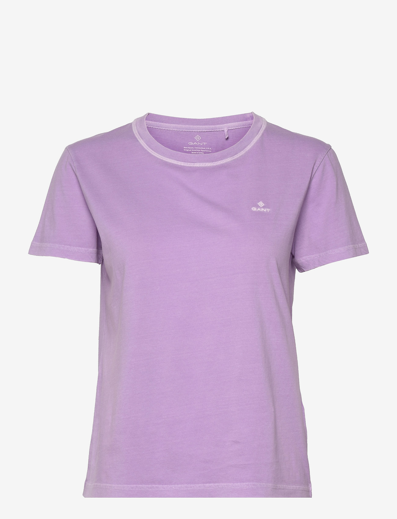 GANT - SUNFADED C-NECK SS T-SHIRT - t-shirts - crocus purple - 0