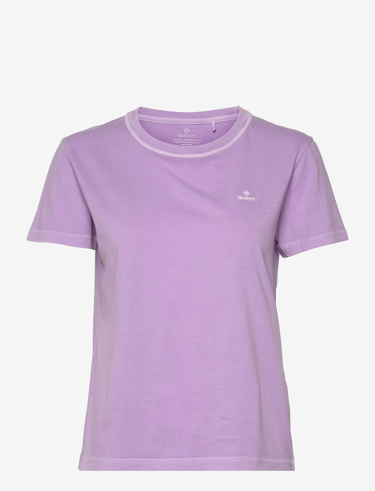 GANT - D2. SUNFADED C-NECK SS T-SHIRT - crocus purple - 0